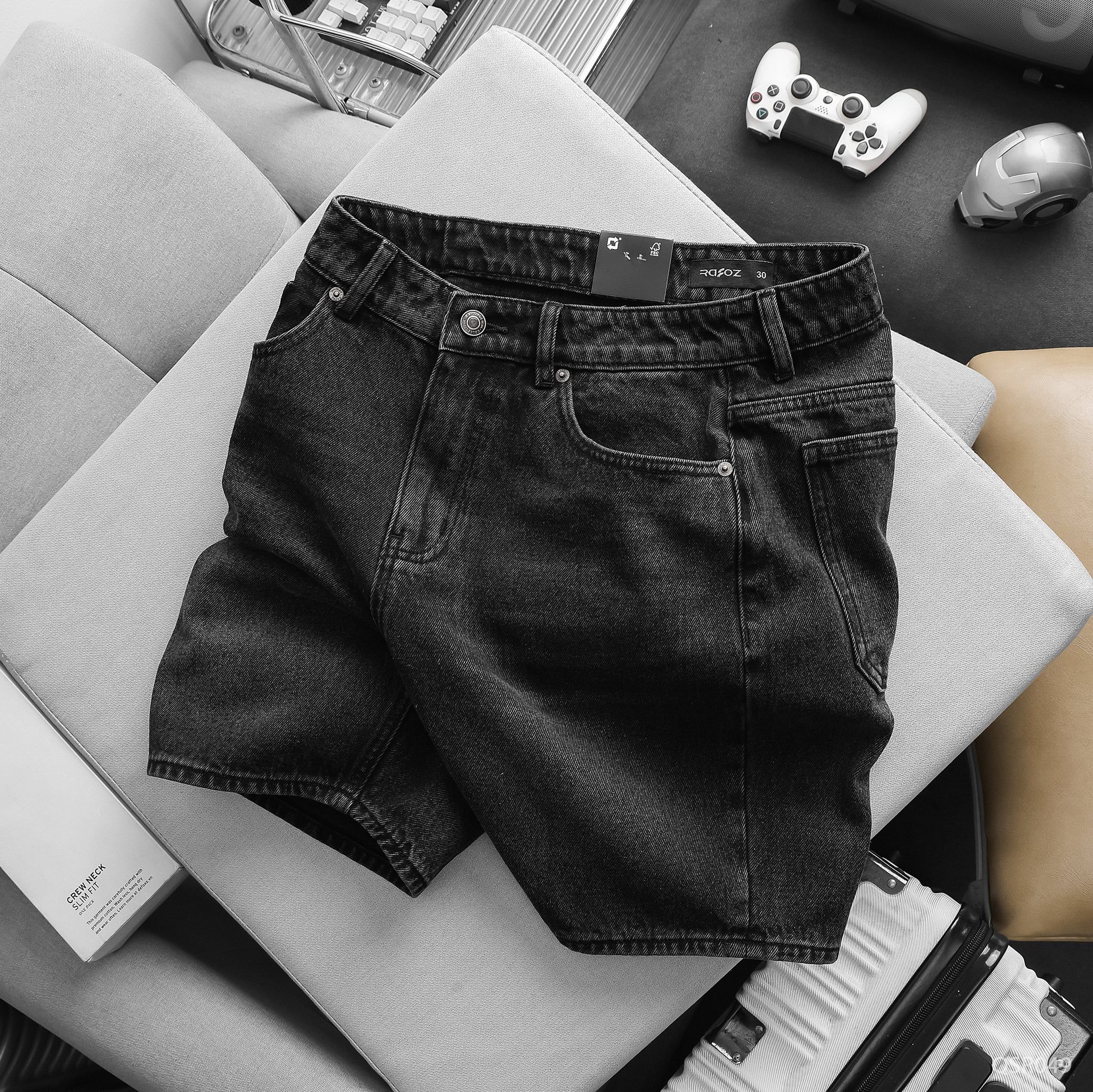  Quần short jean Dark grey - 049 