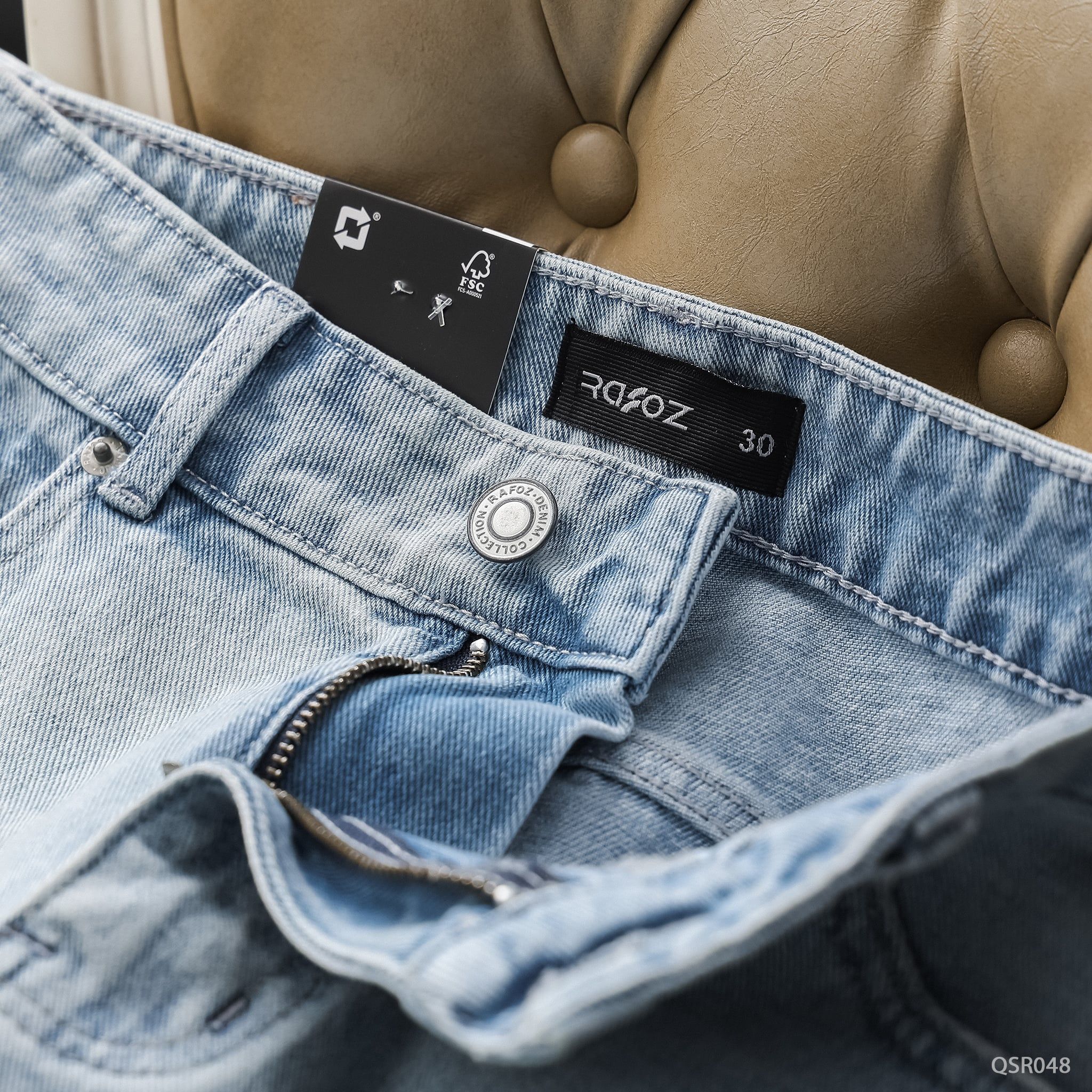  Quần short jean nam light blue - 048 