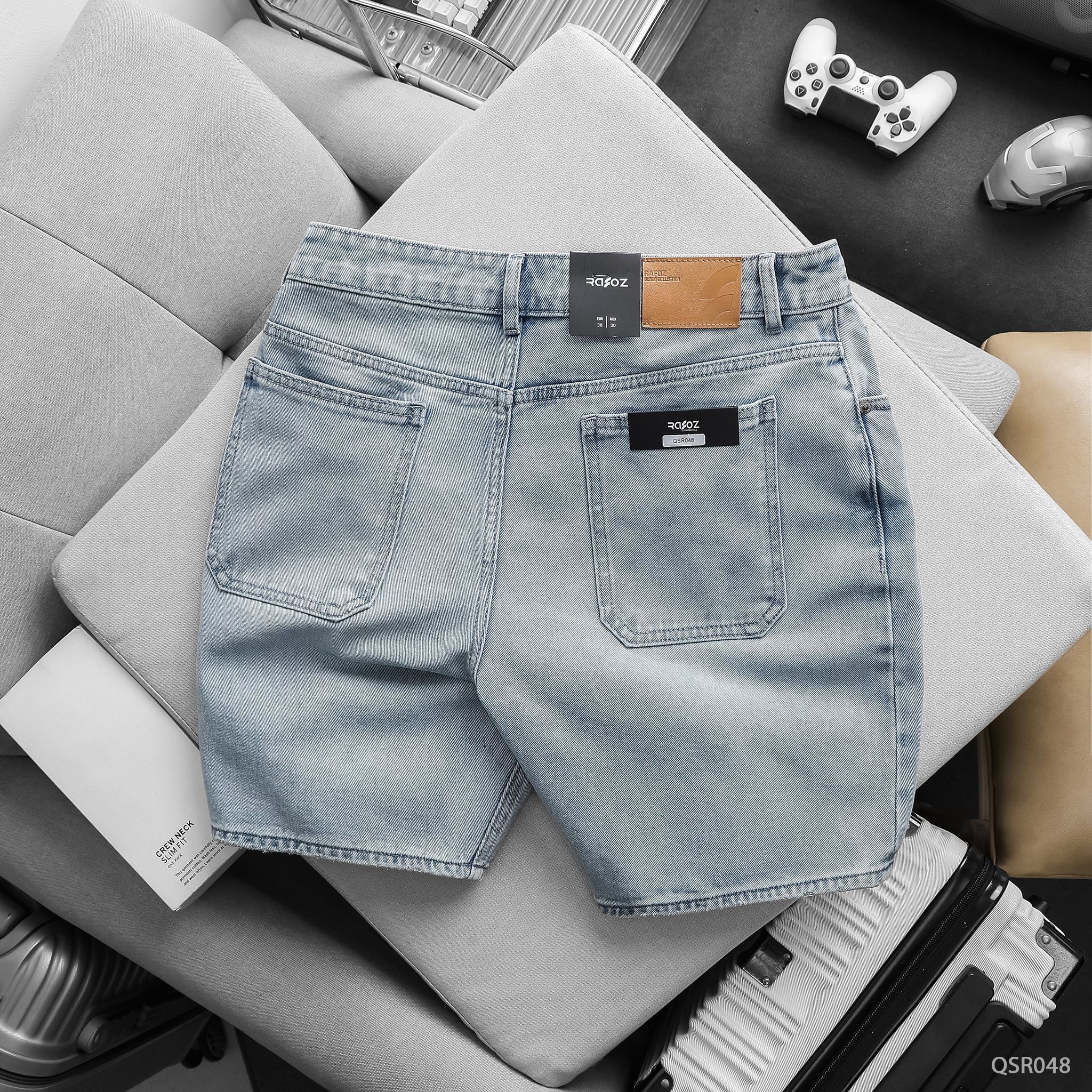  Quần short jean nam light blue - 048 