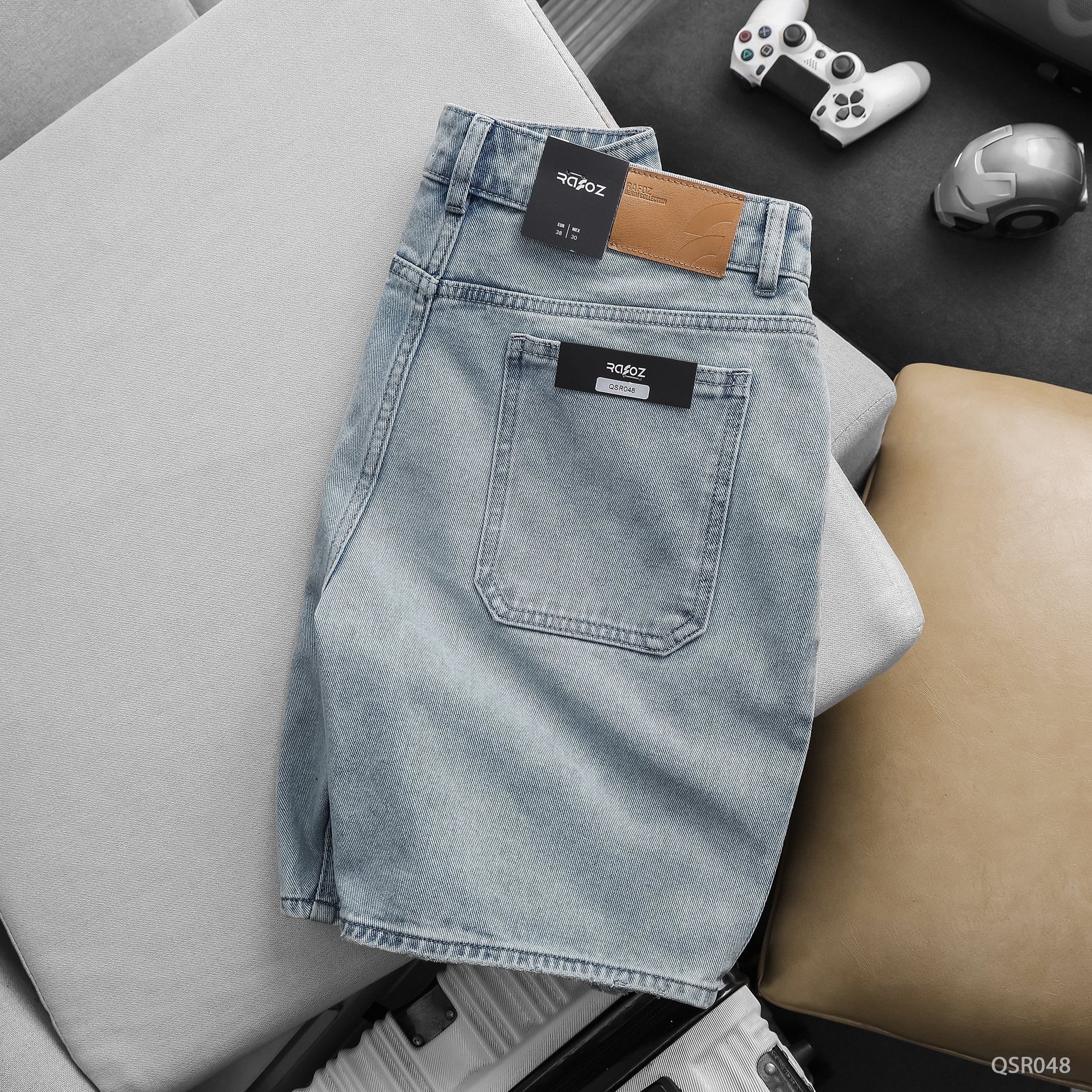  Quần short jean nam light blue - 048 