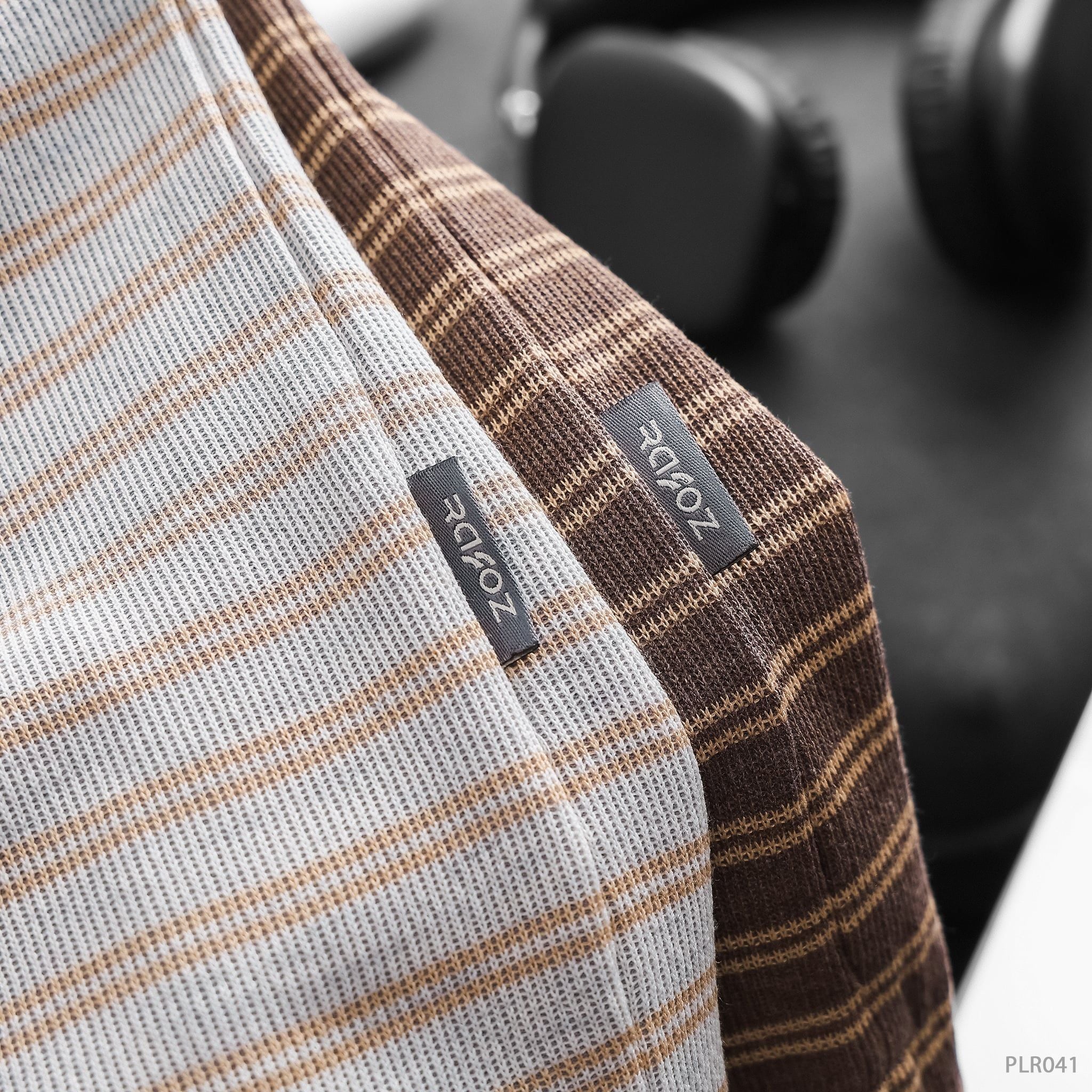  Áo polo V neck Horizontal stripe - 041 