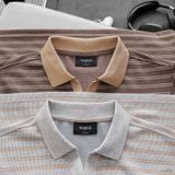  Áo polo V neck Horizontal stripe - 041 