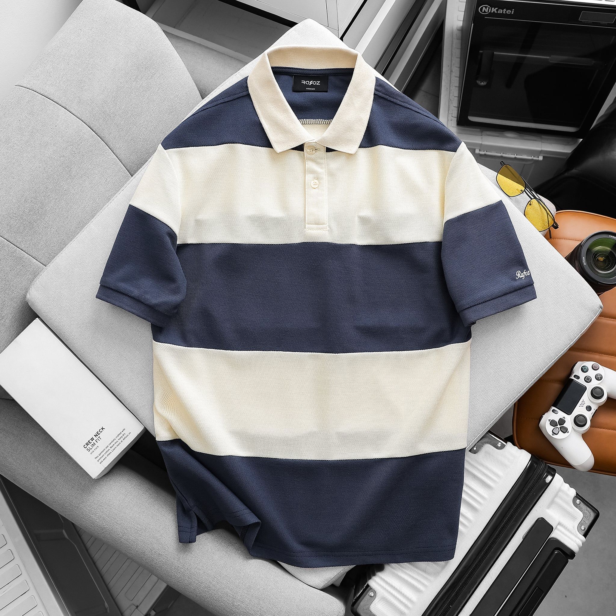  Áo polo RAFOZ Embroidery Striped - 030 