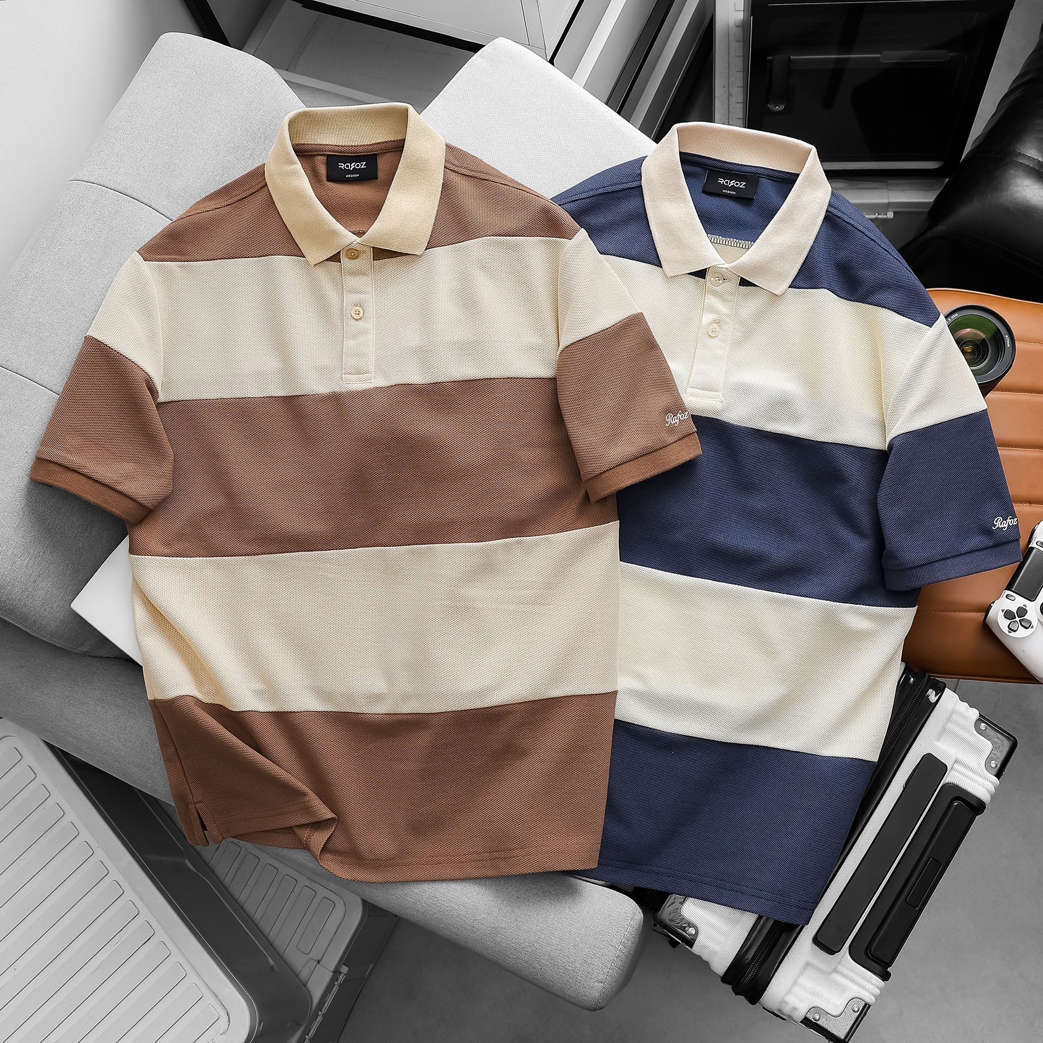  Áo polo RAFOZ Embroidery Striped - 030 