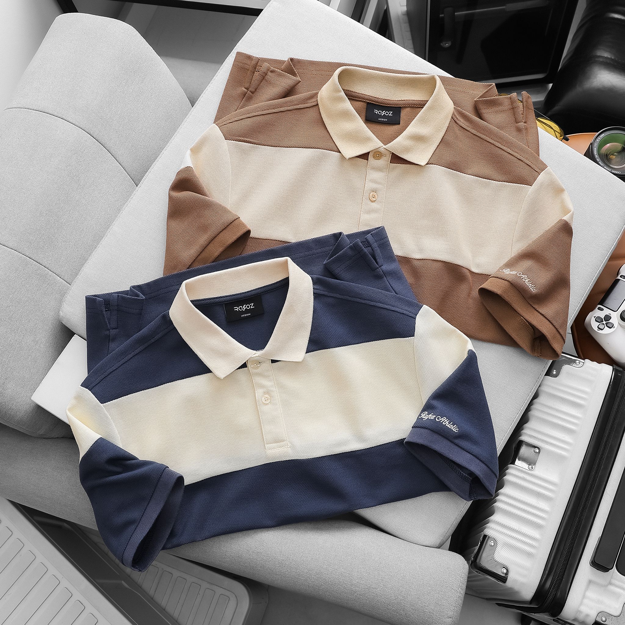  Áo polo RAFOZ Embroidery Striped - 030 