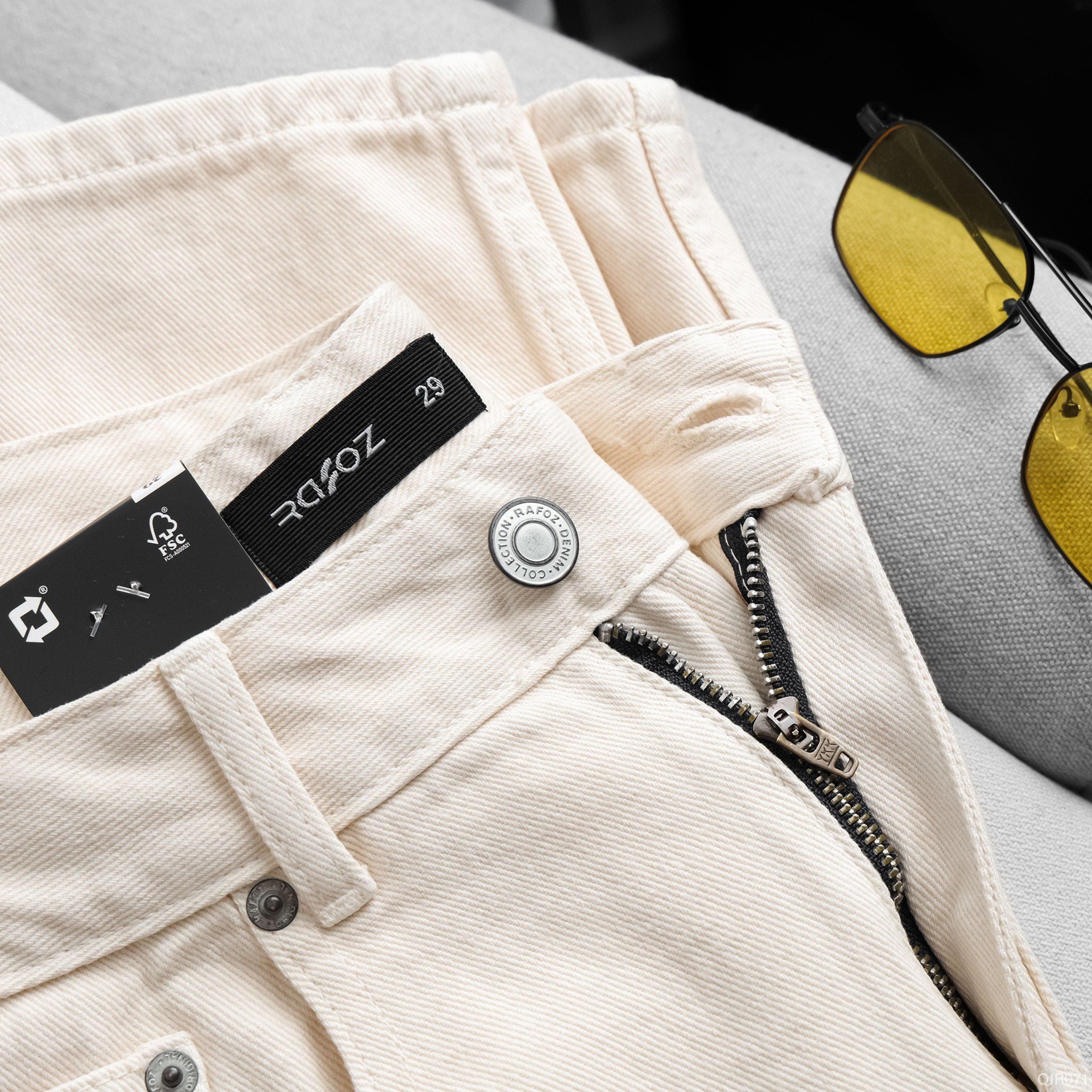  Quần jean Relaxed RAFOZ Cream - 071 