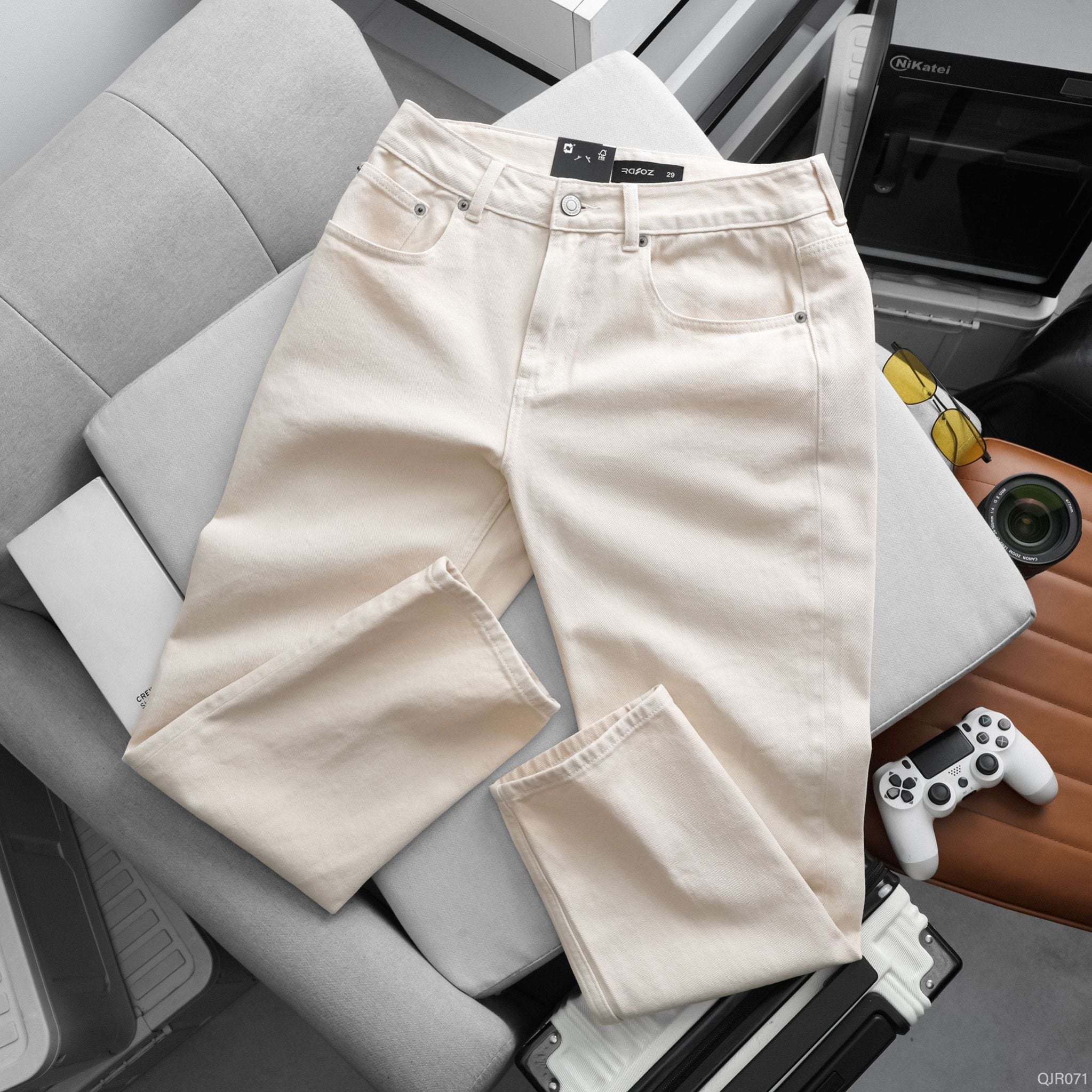  Quần jean Relaxed RAFOZ Cream - 071 