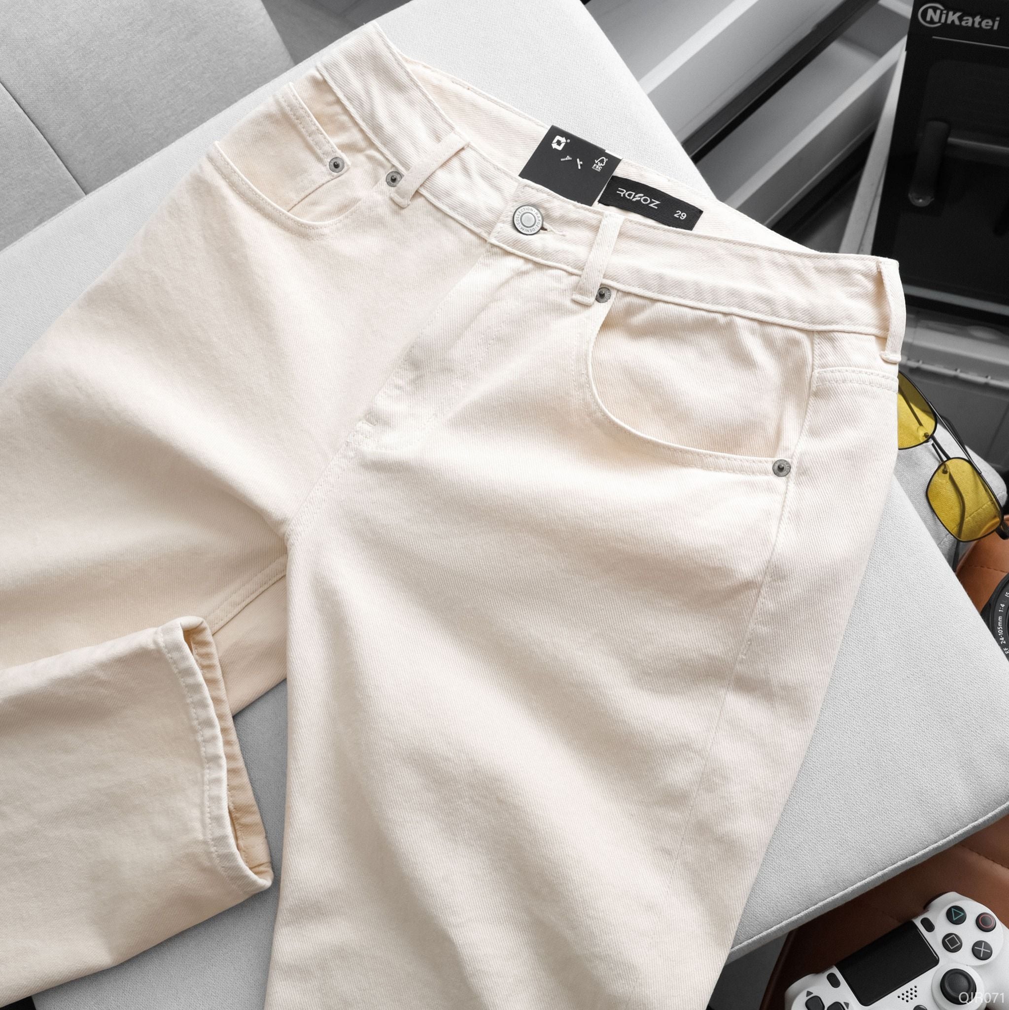  Quần jean Relaxed RAFOZ Cream - 071 