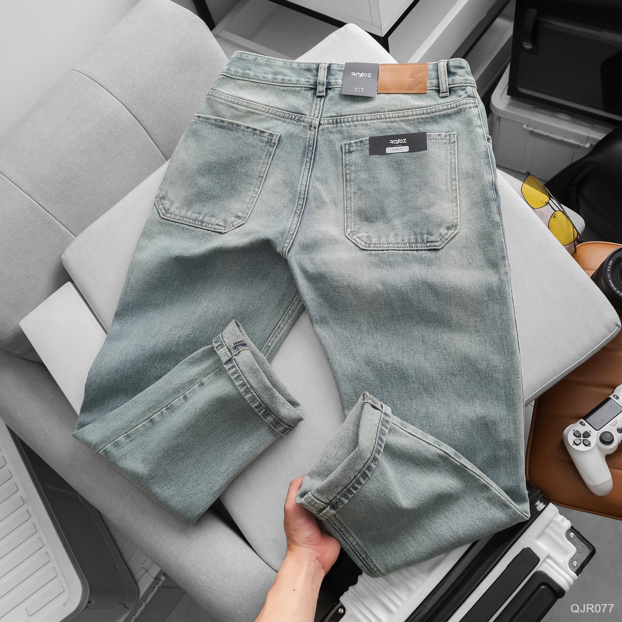  Quần jean relaxed RAFOZ bright blue - 077 