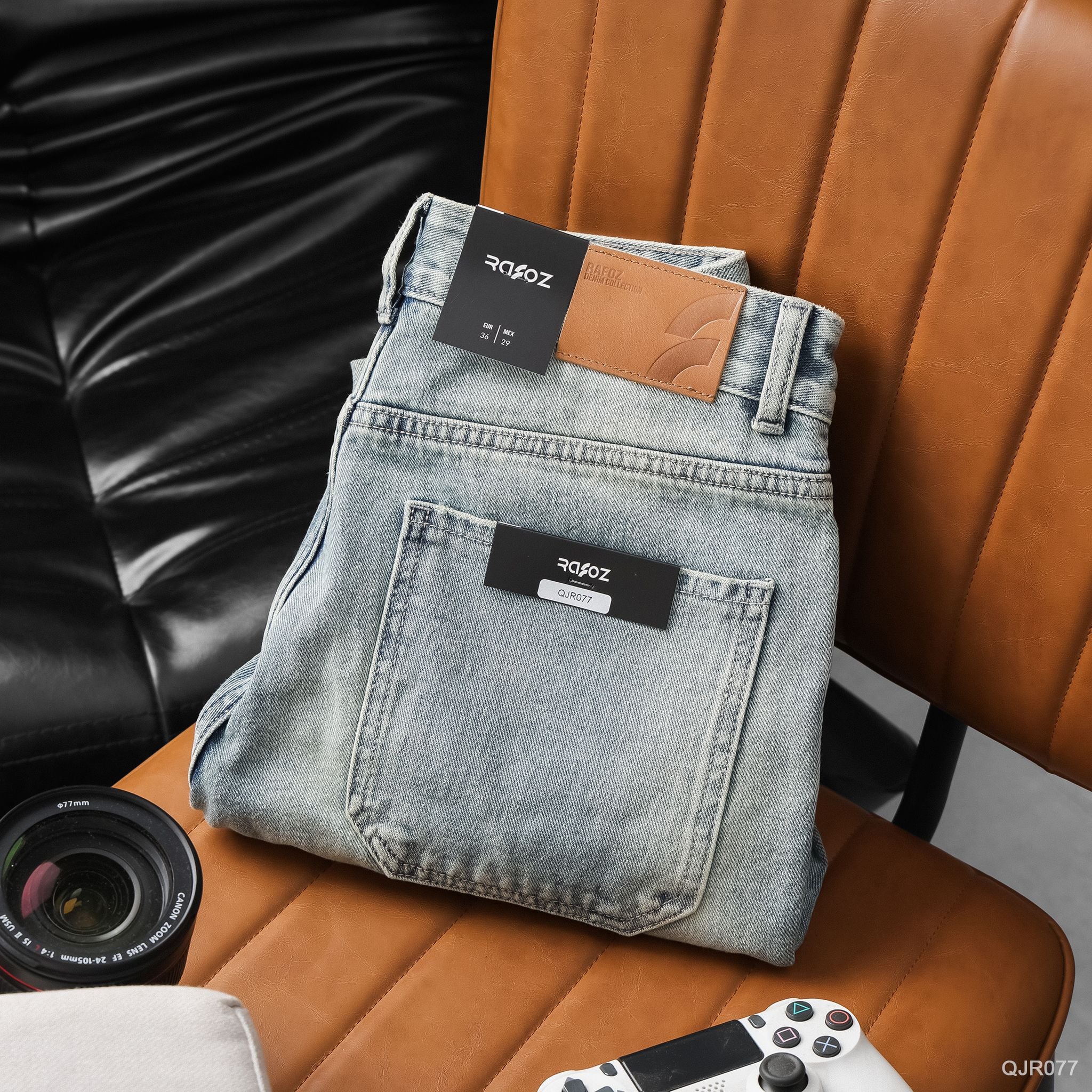  Quần jean relaxed RAFOZ bright blue - 077 