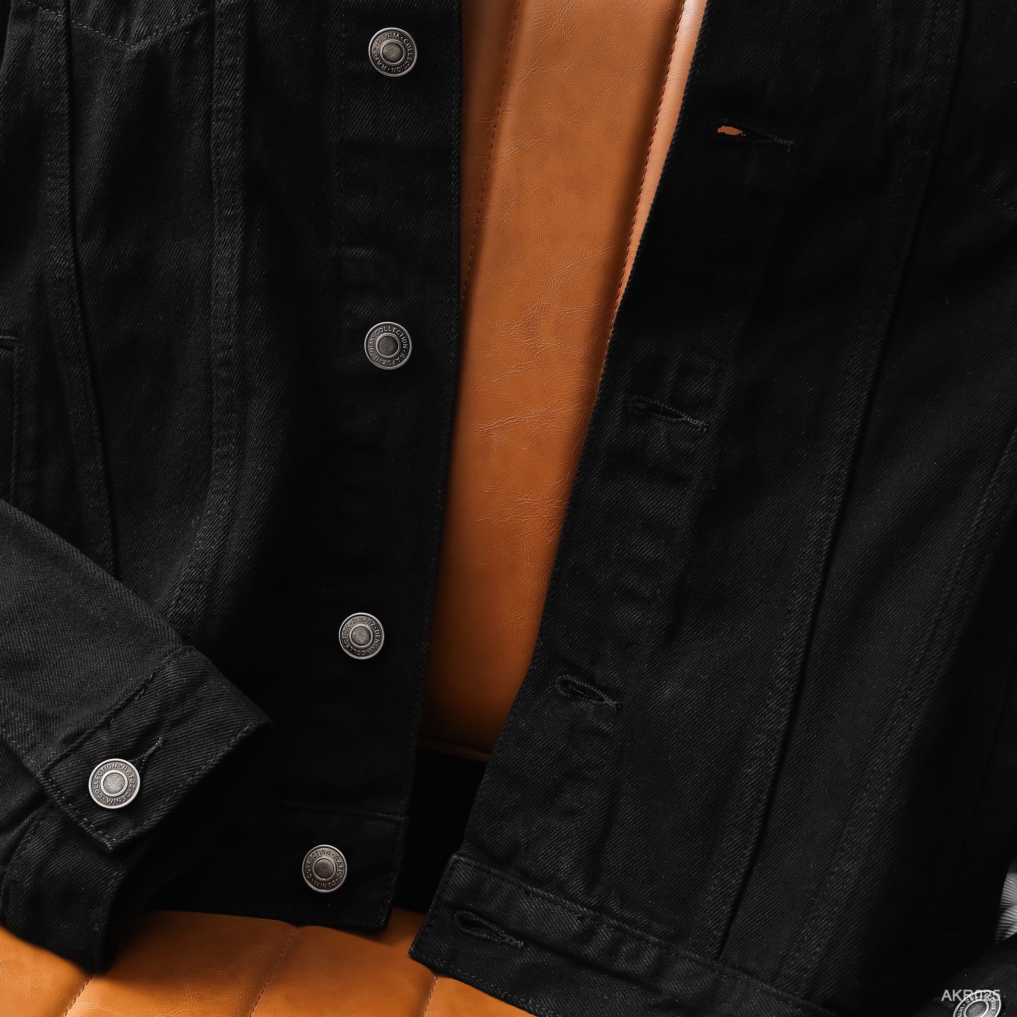  Áo khoác jean RAFOZ basic Black - 025 