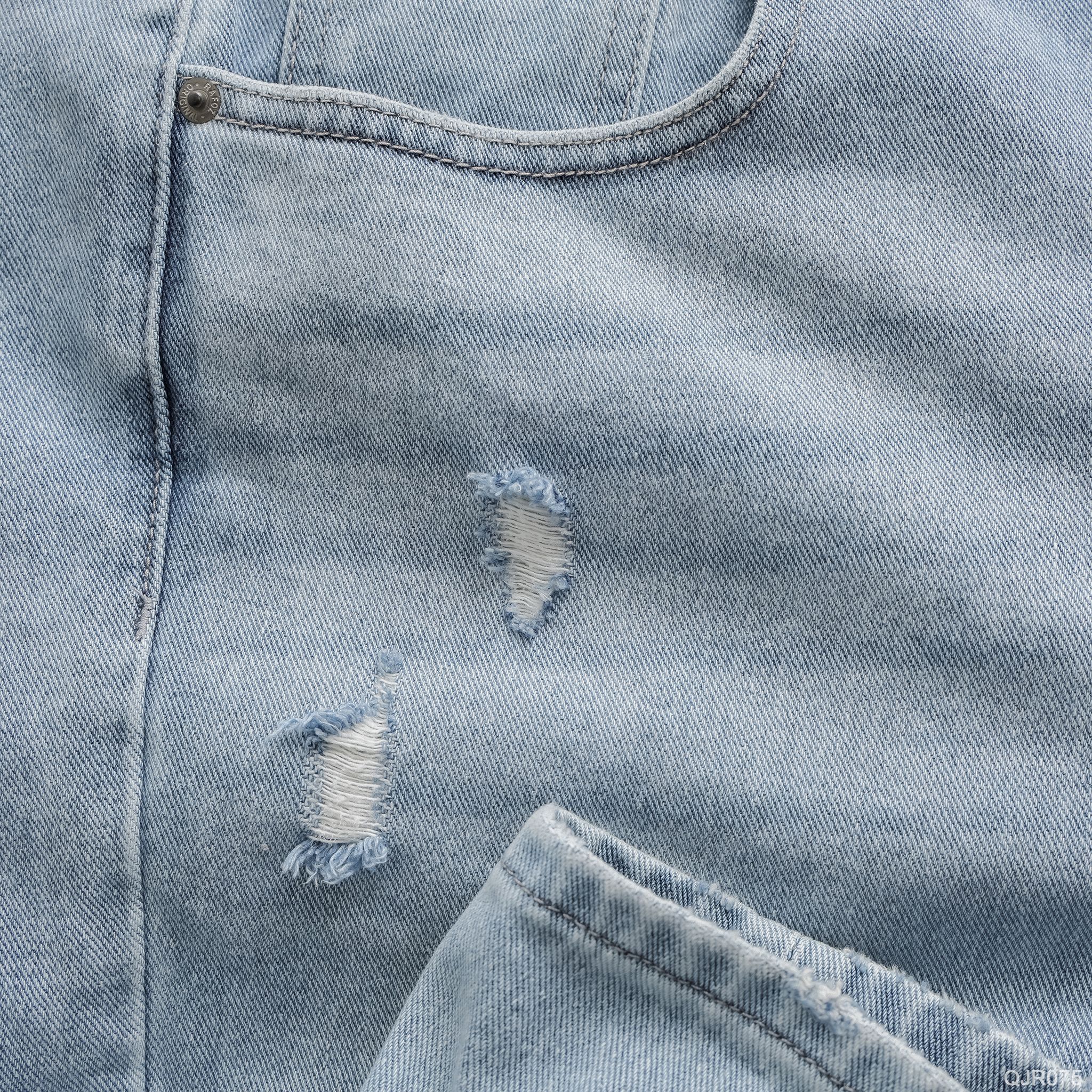  Quần jean relaxed RAFOZ Ripped wash - 075 