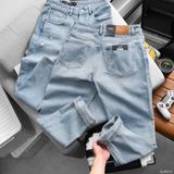  Quần jean relaxed RAFOZ Ripped wash - 075 