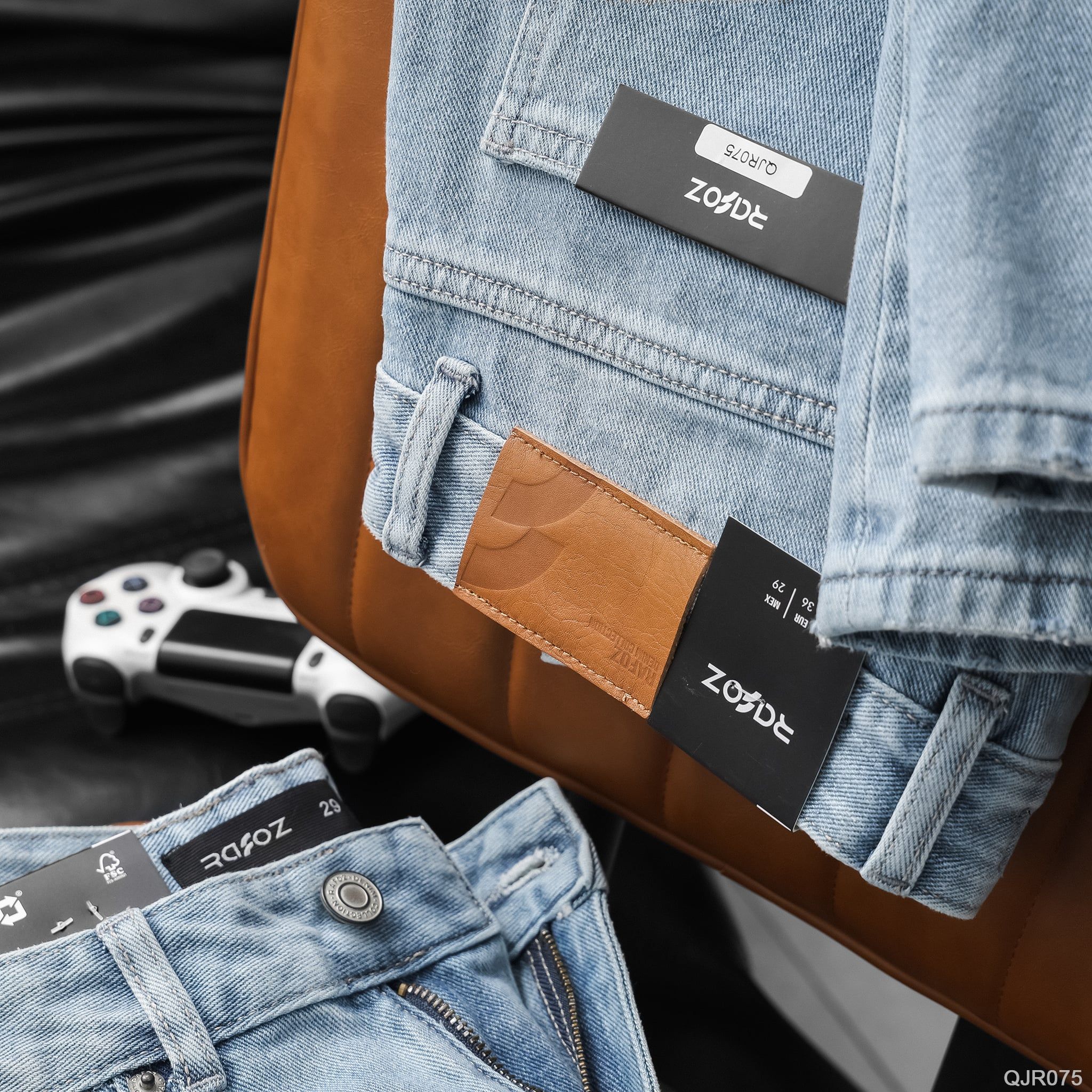  Quần jean relaxed RAFOZ Ripped wash - 075 