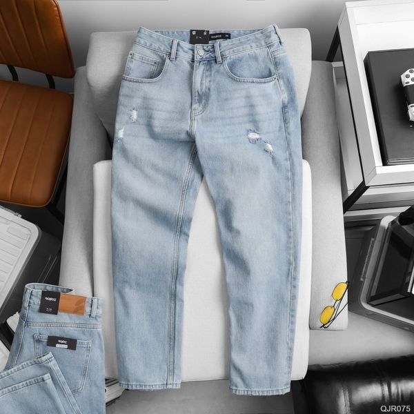 Quần jean relaxed RAFOZ Ripped wash - 075 