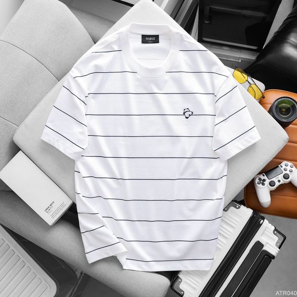  Áo thun RAFOZ stripes thêu gấu - 040 