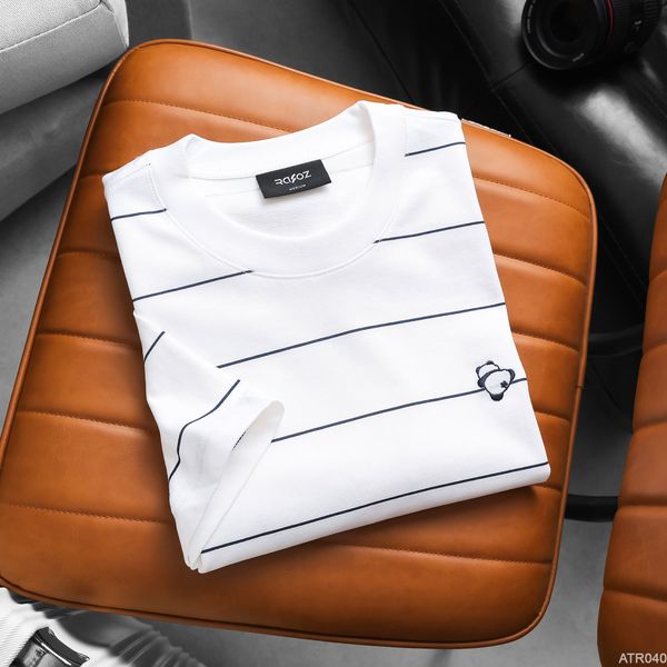  Áo thun RAFOZ stripes thêu gấu - 040 