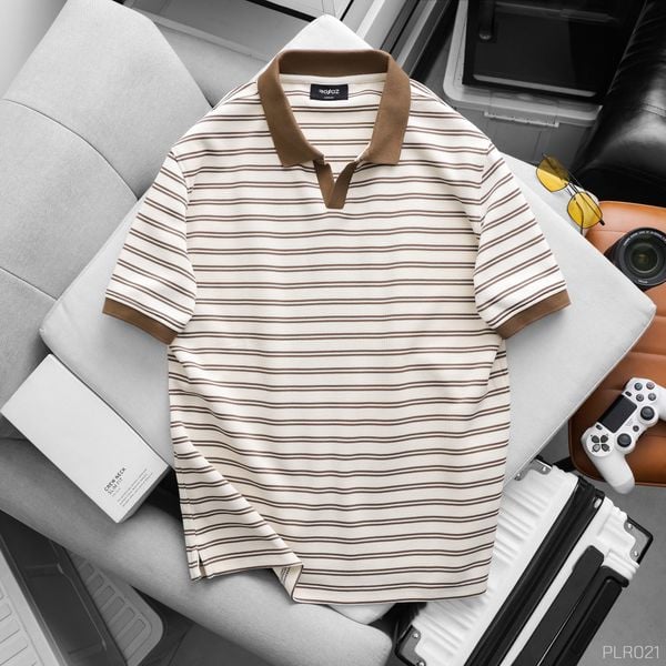  Áo polo cổ V RAFOZ kẻ ngang - 021 