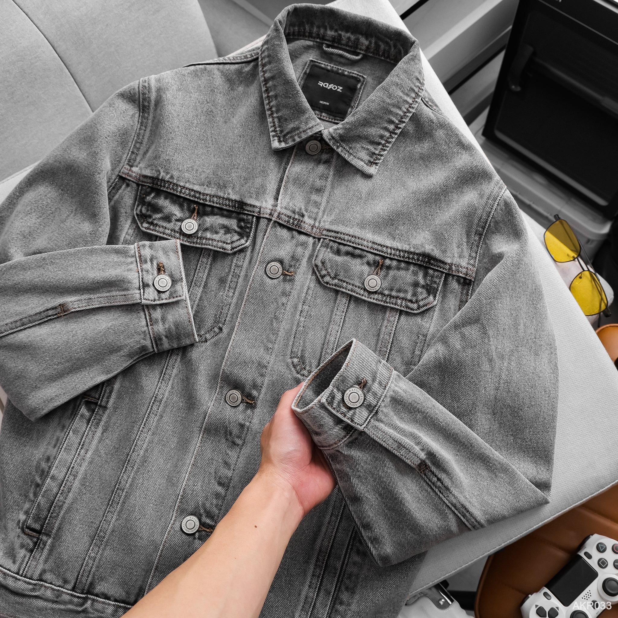  Áo khoác jean RAFOZ Grey wash - 033 