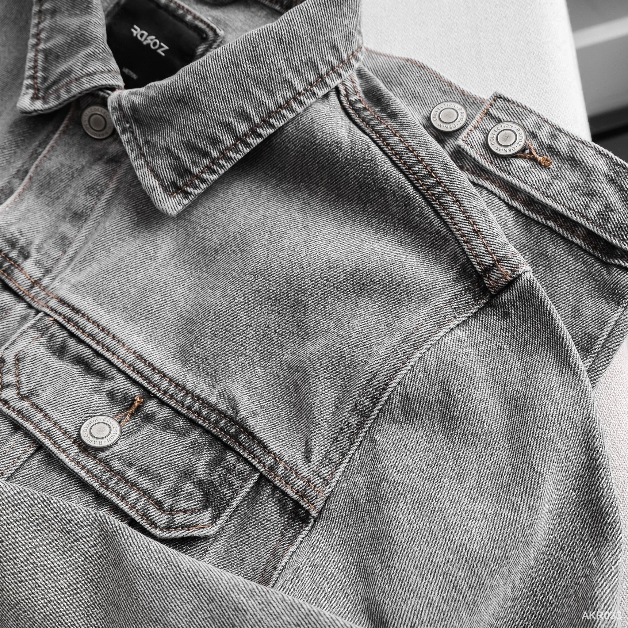  Áo khoác jean RAFOZ Grey wash - 033 