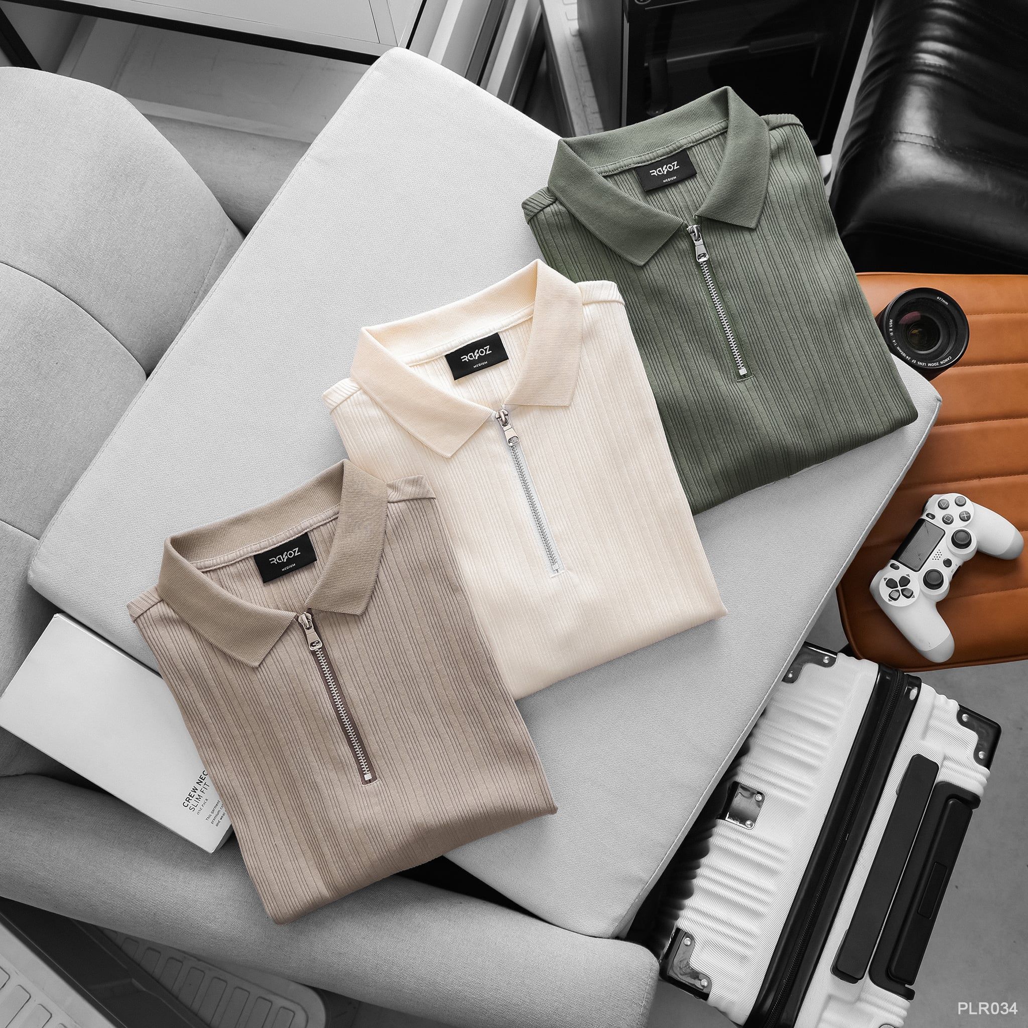  Áo polo RAFOZ trụ Zipper Basic - 034 