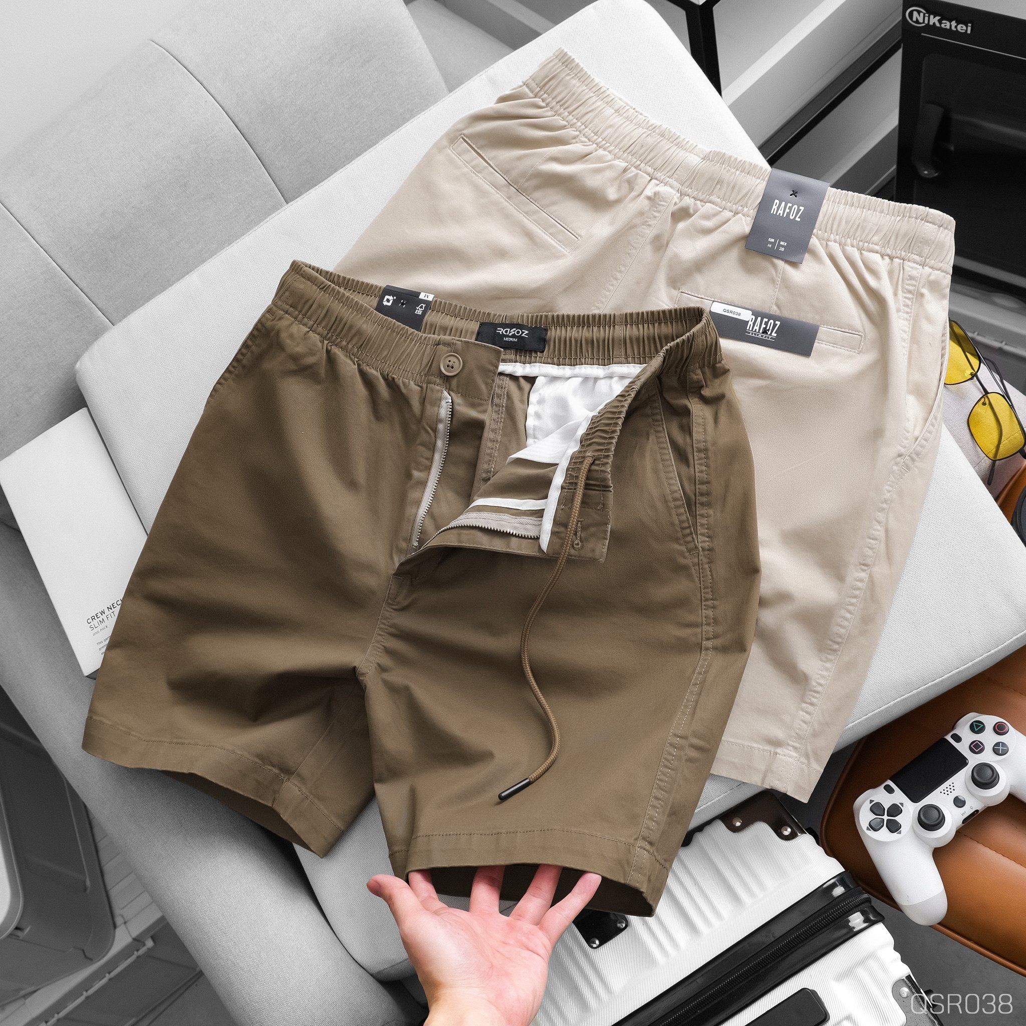  Quần short kaki lưng thun RAFOZ - 038 