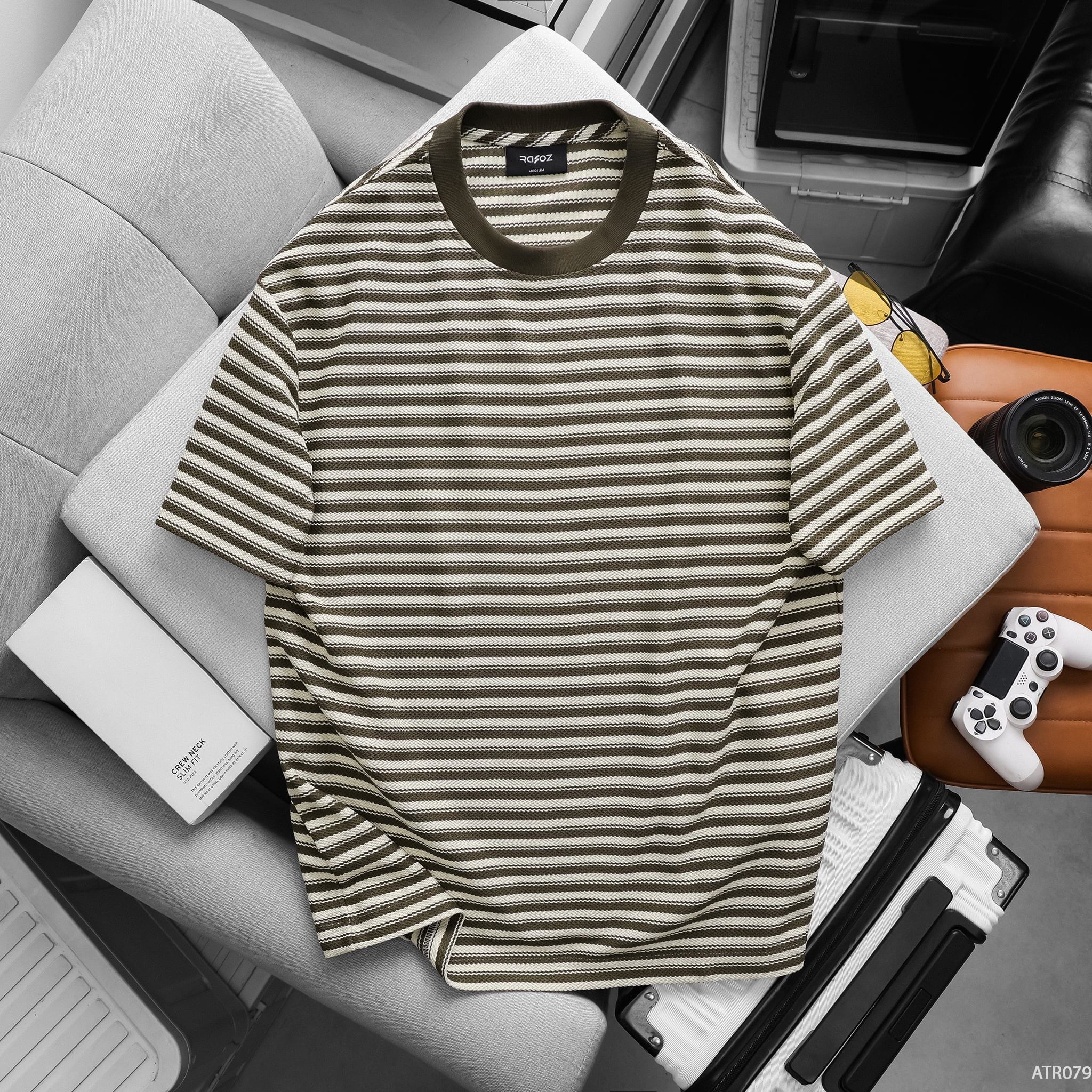  Áo thun RAFOZ Horizontal striped - 079 