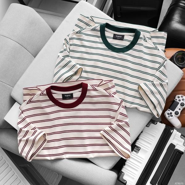  Áo thun Over fit RAFOZ Striped - 084 