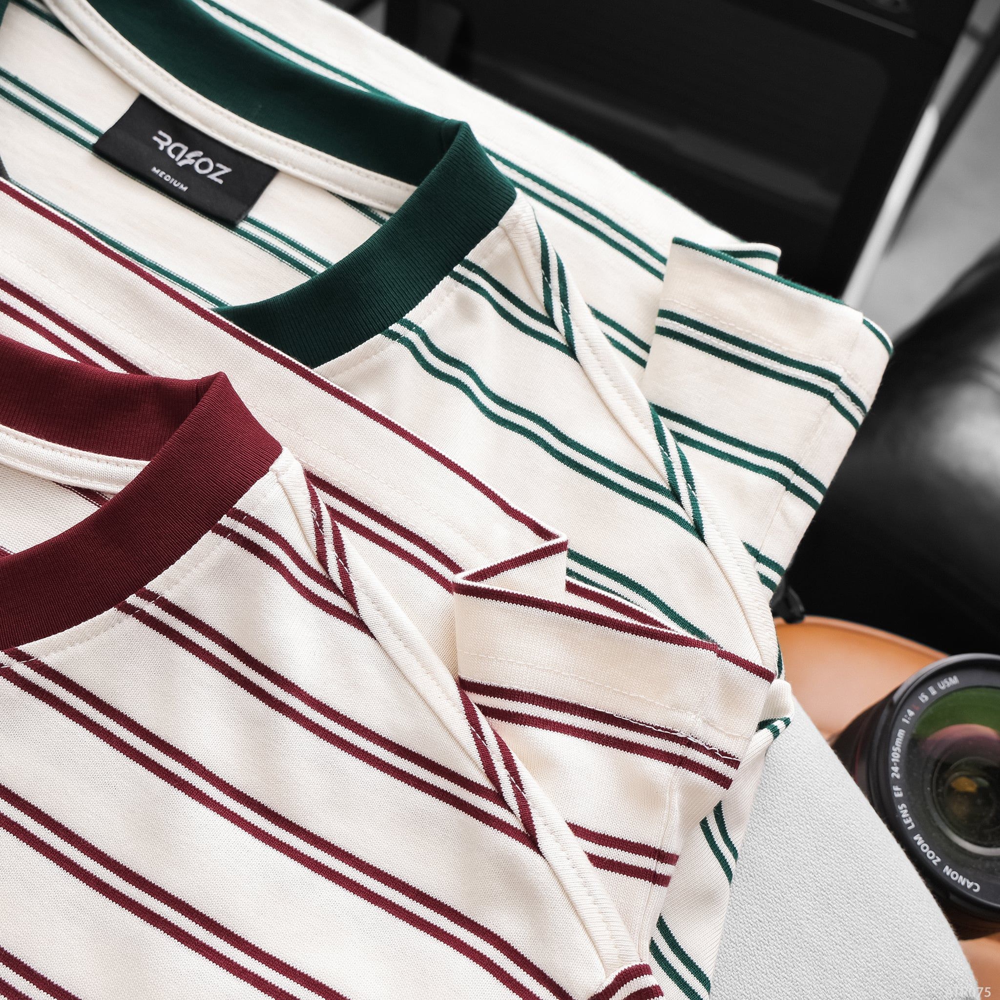  Áo thun Over fit RAFOZ Striped - 084 