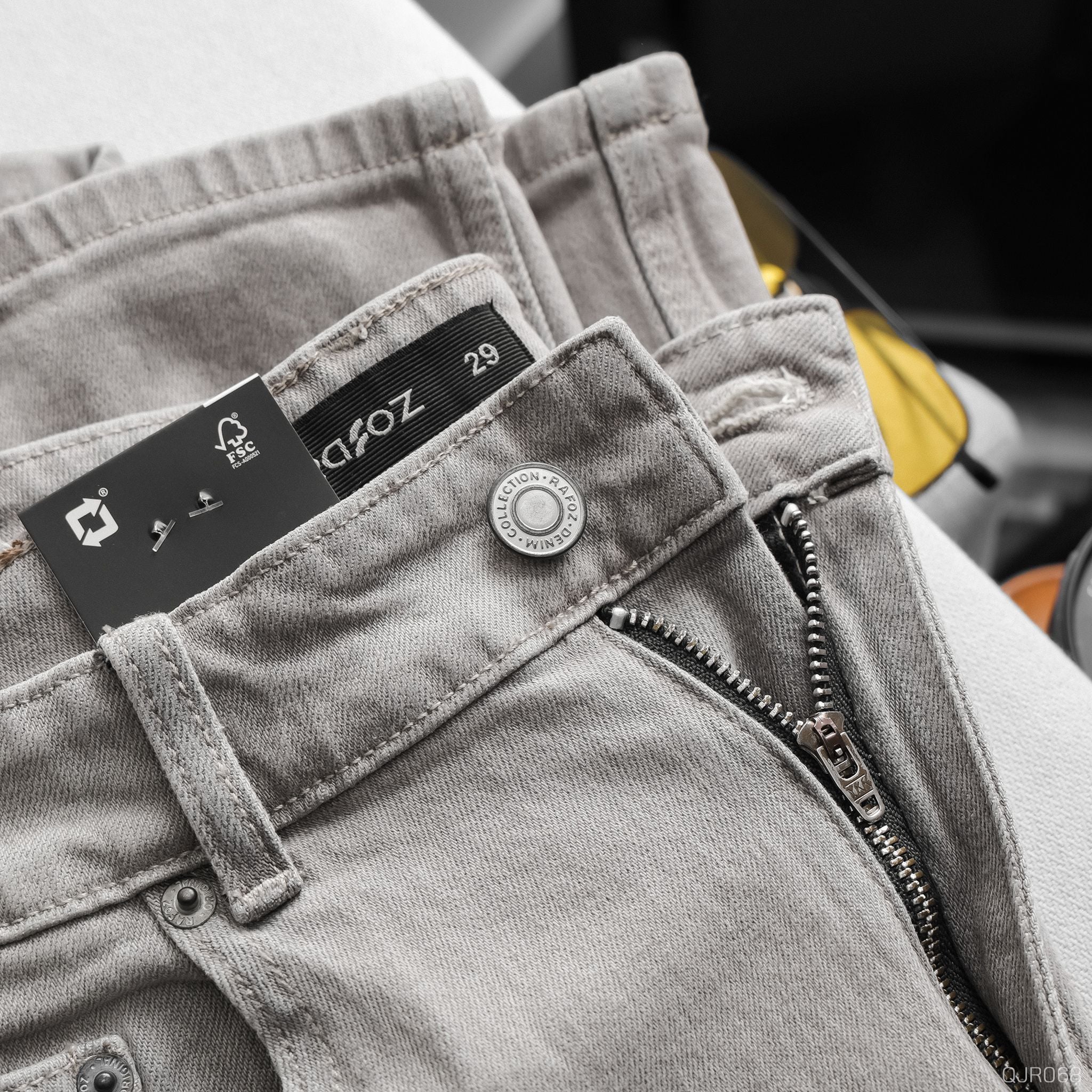  Quần jean relaxed RAFOZ Grey Wash - 068 