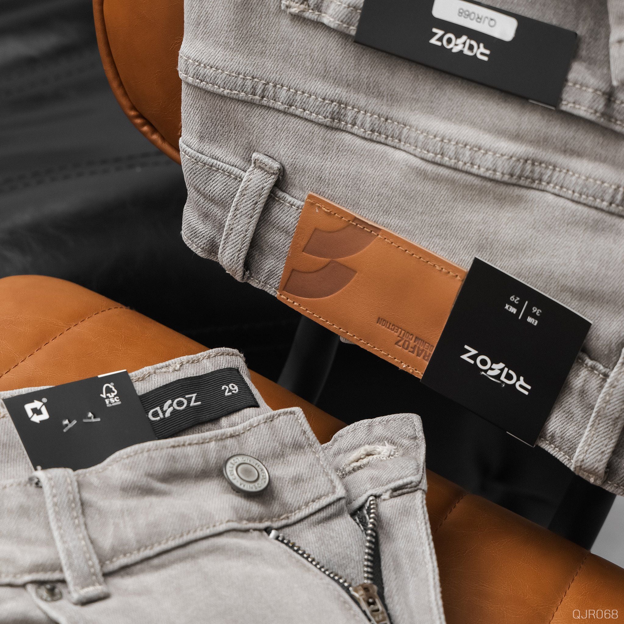  Quần jean relaxed RAFOZ Grey Wash - 068 