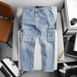  Quần jean cargo RAFOZ Light blue - 082 