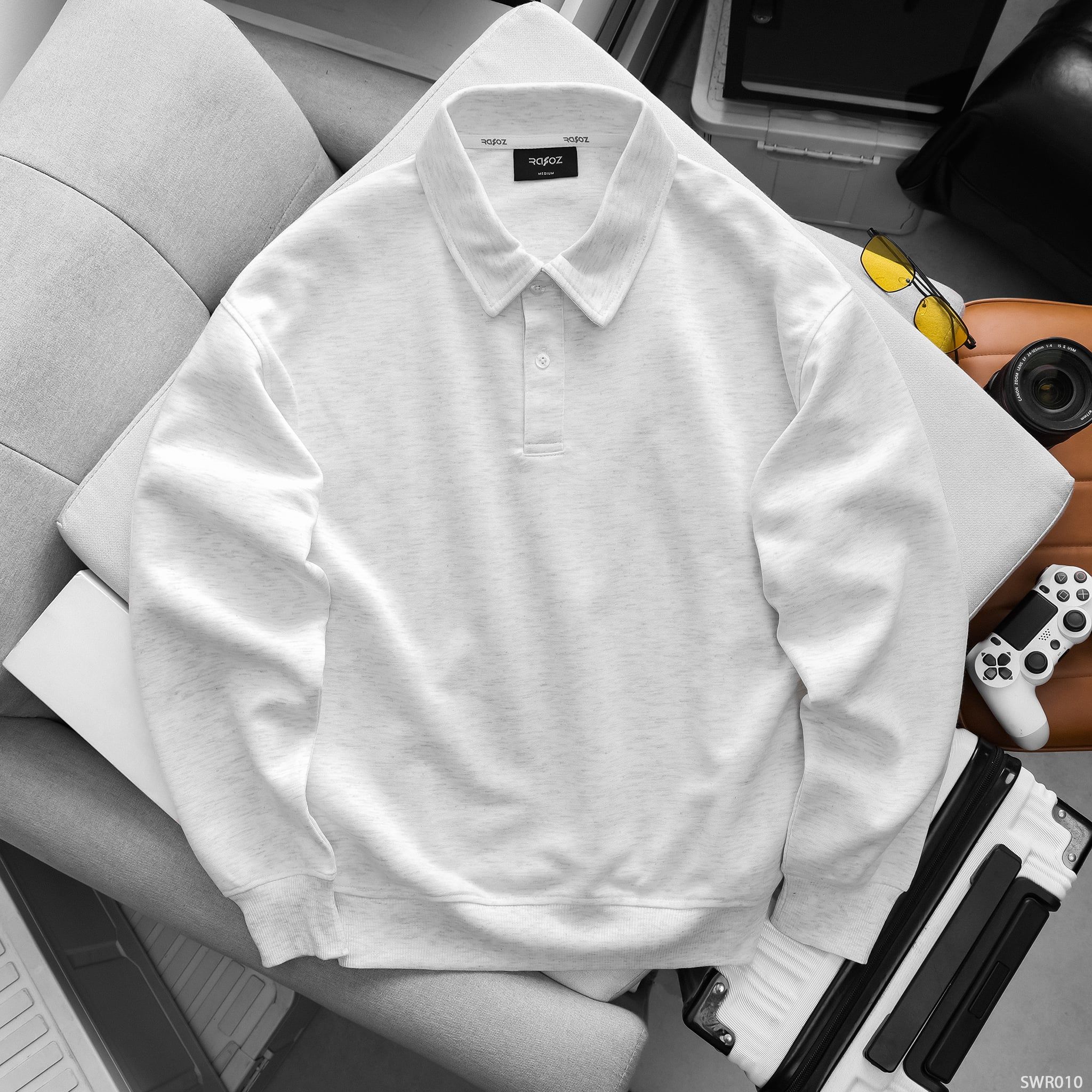  Áo Sweater cổ bẻ RAFOZ Basic - 010 