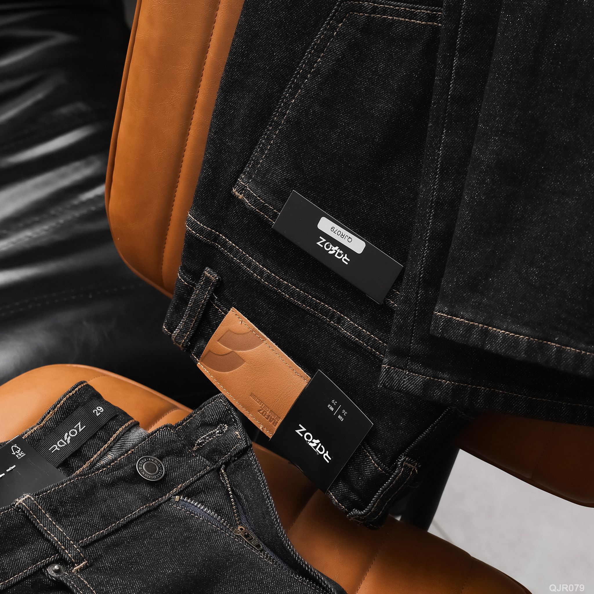  Quần jean relaxed RAFOZ Indigo đen - 079 