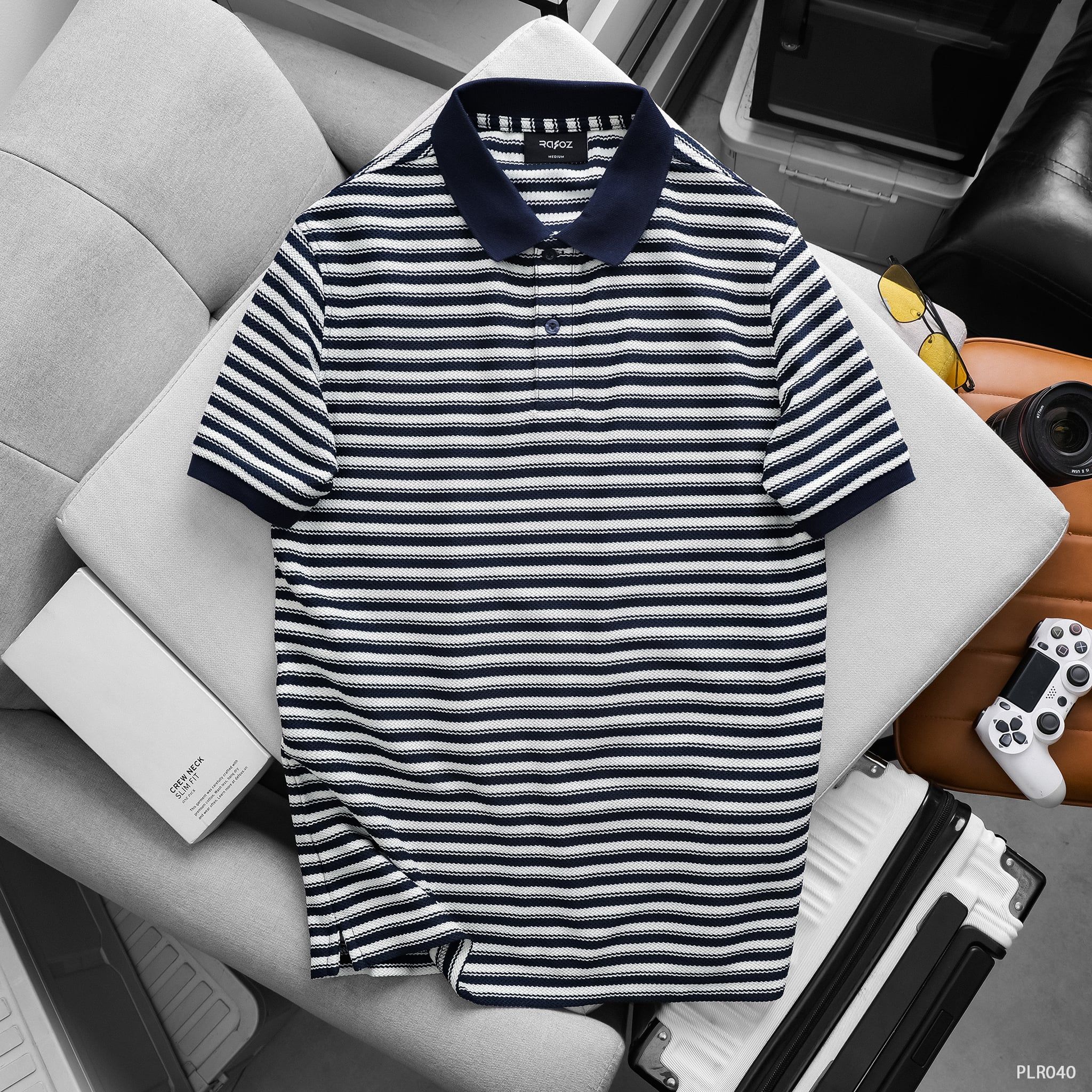  Áo polo RAFOZ Slimfit Striped - 040 