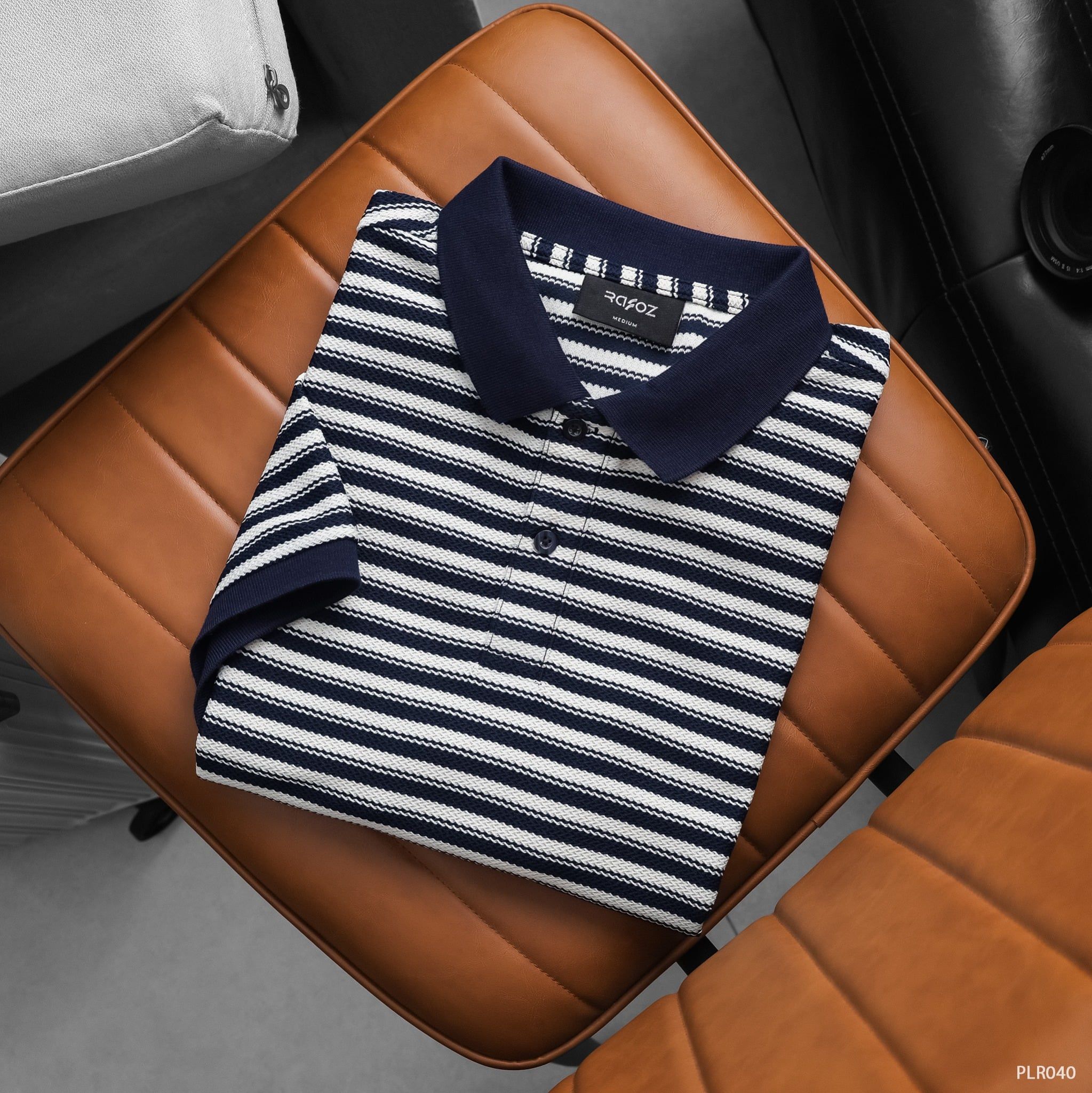  Áo polo RAFOZ Slimfit Striped - 040 