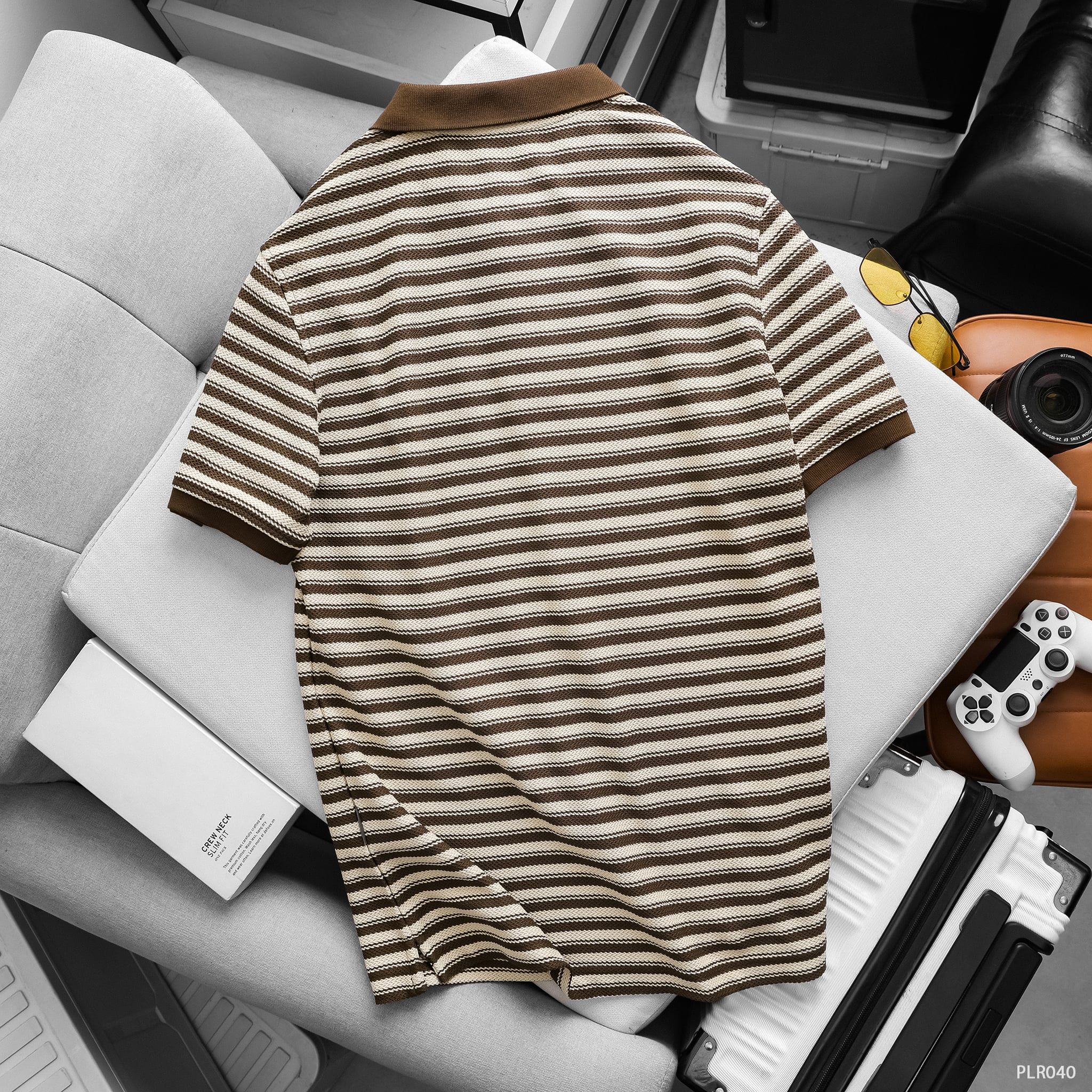  Áo polo RAFOZ Slimfit Striped - 040 