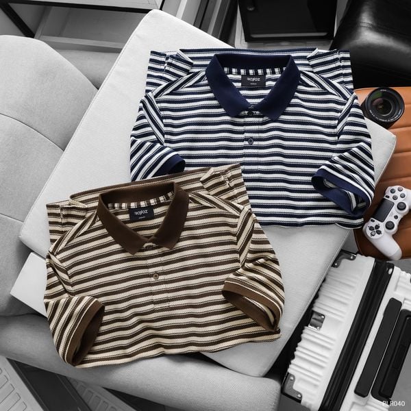  Áo polo RAFOZ Slimfit Striped - 040 