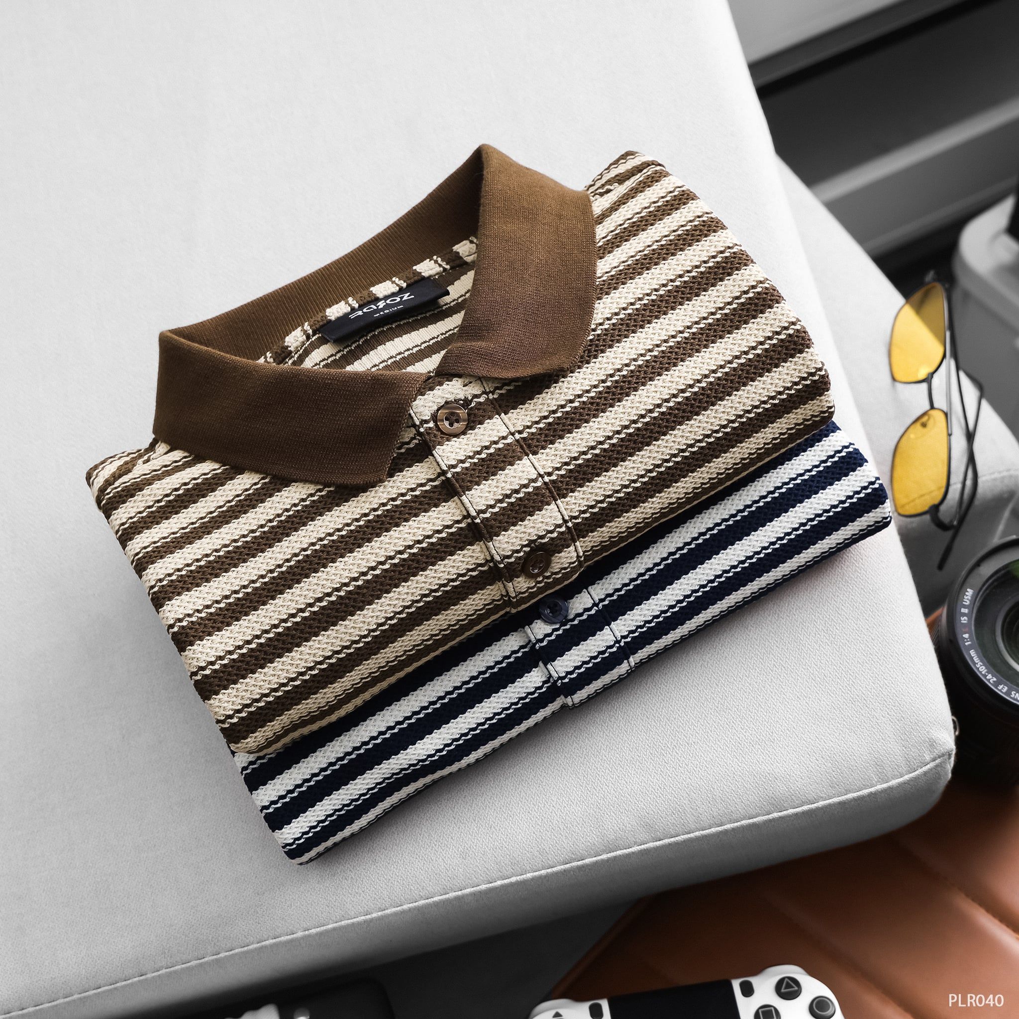  Áo polo RAFOZ Slimfit Striped - 040 