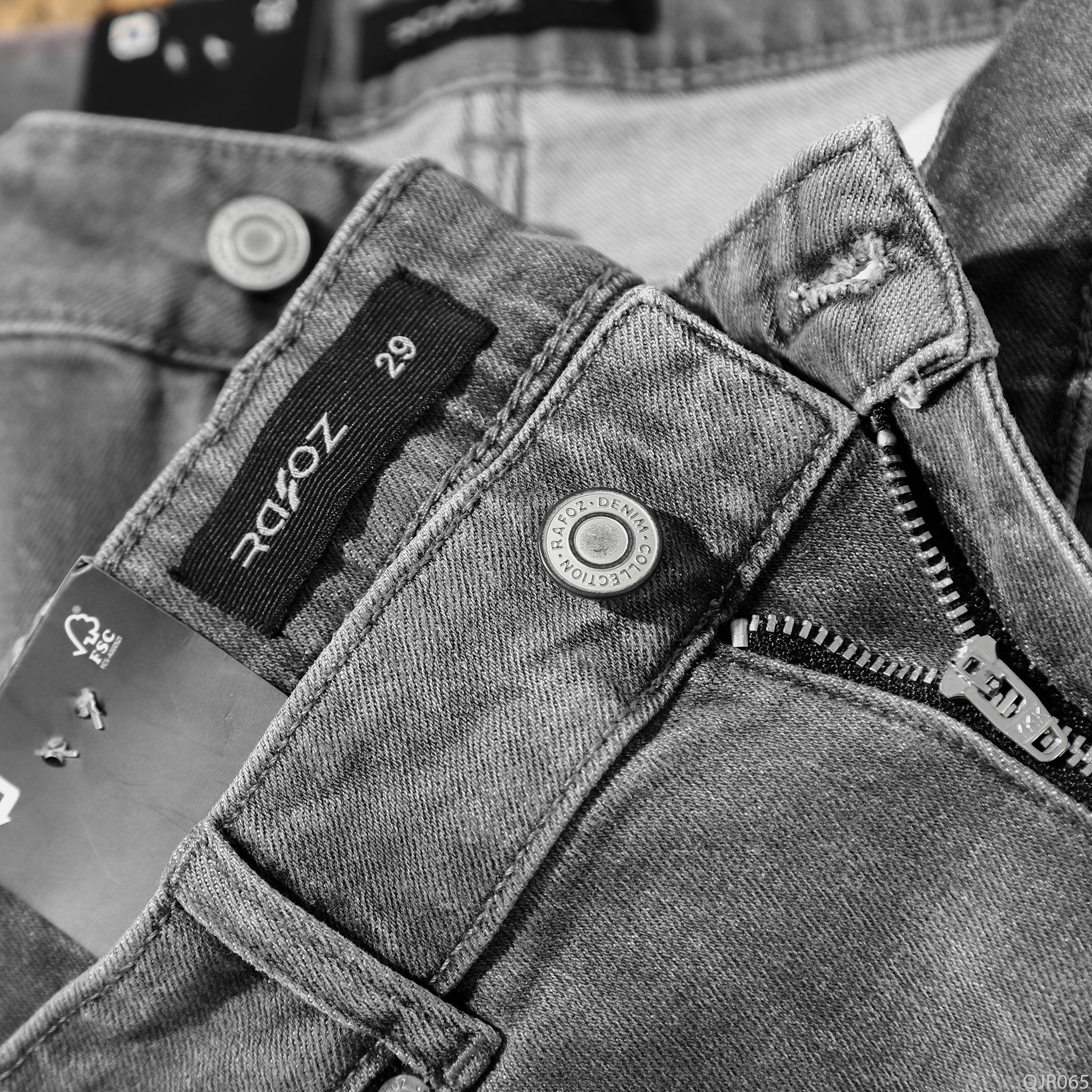  Quần Jean RAFOZ Slimfit Grey Wash - 065 