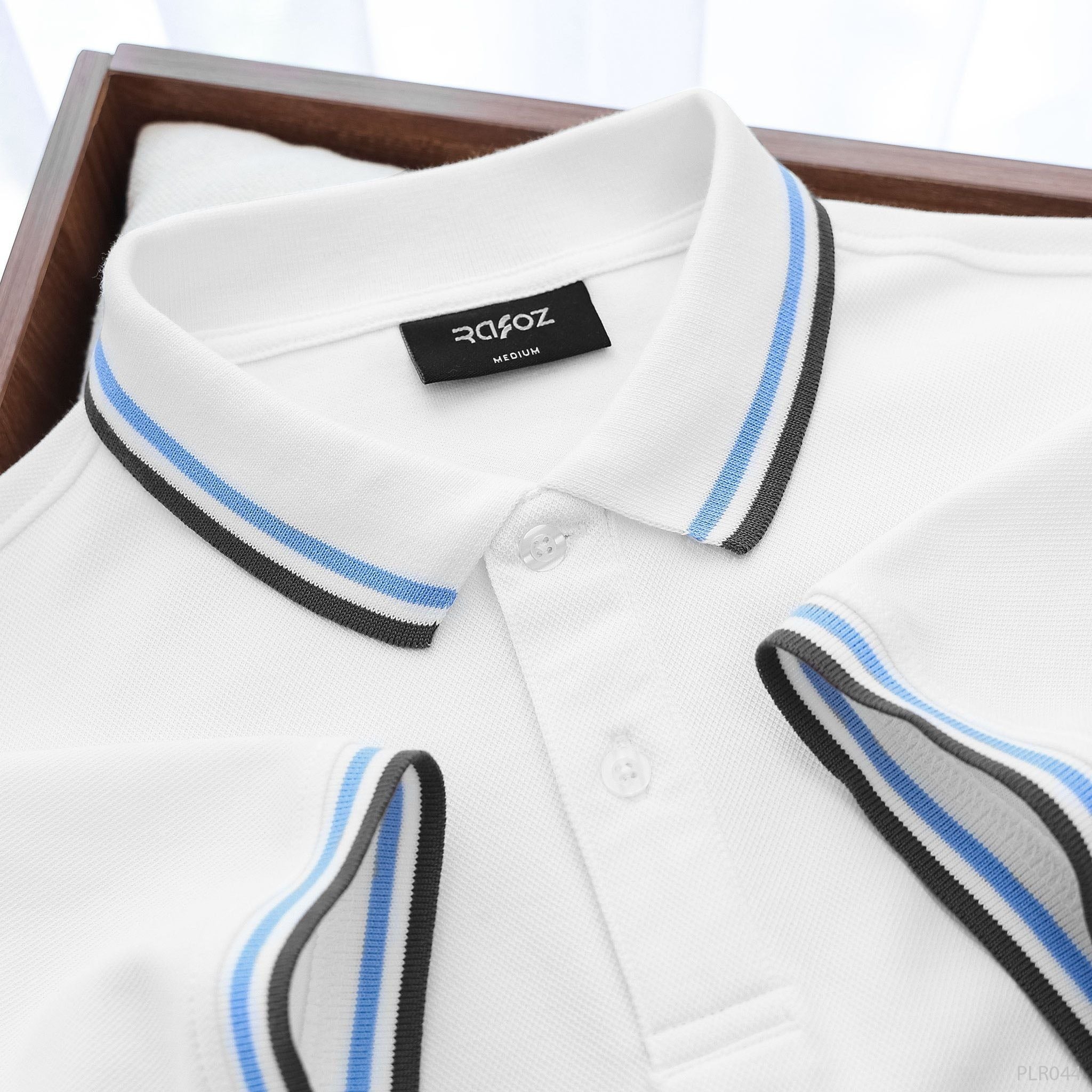  Áo Polo Signature phối viền thêu logo - 044 