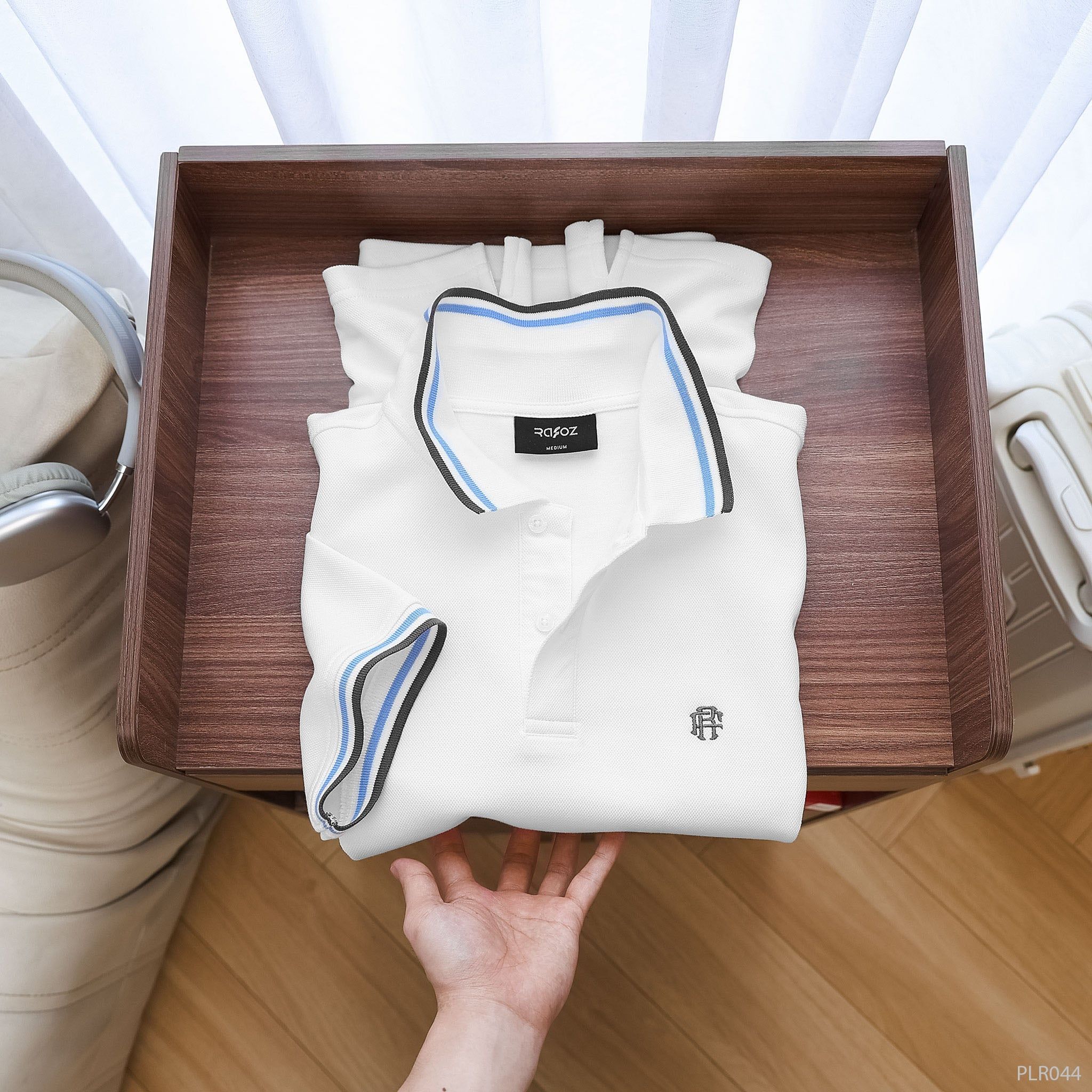  Áo Polo Signature phối viền thêu logo - 044 