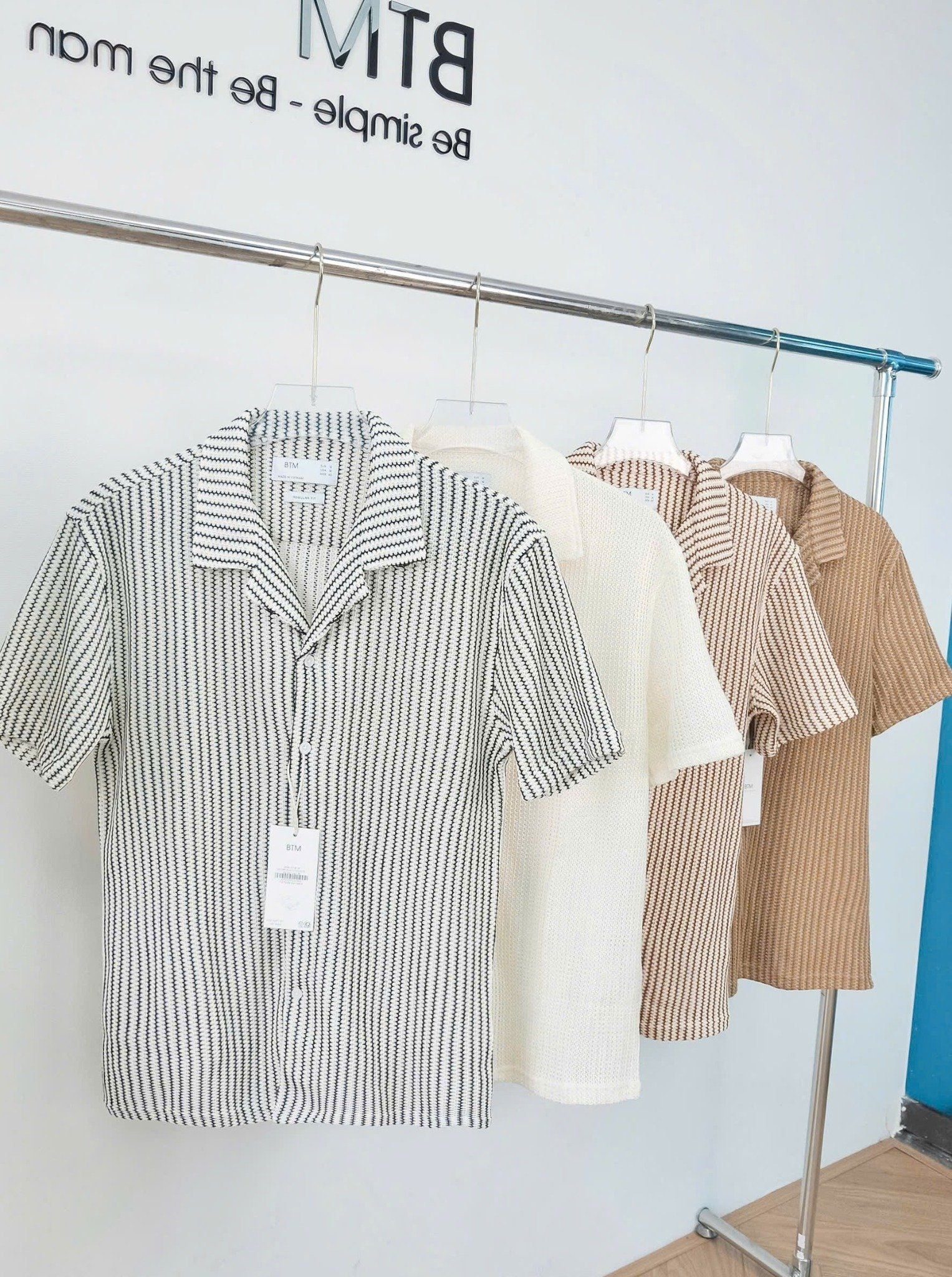  Áo sơ mi NT vertical striped BTM 