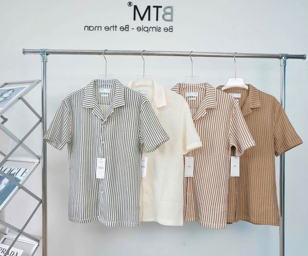  Áo sơ mi NT vertical striped BTM 