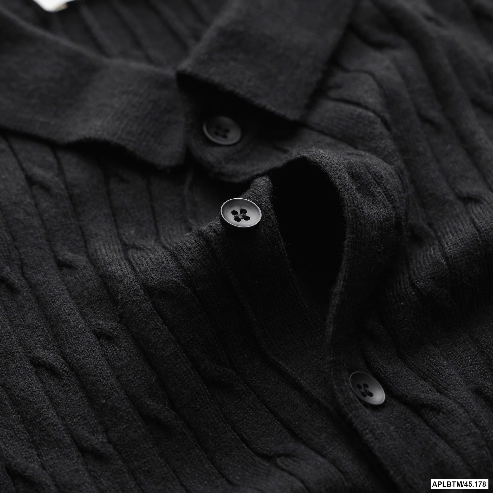  Áo polo cable knit cotton BTM 