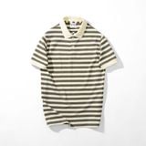  Áo thun polo sọc ngang DF 