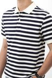  Áo thun polo sọc ngang DF 