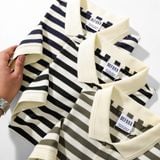  Áo thun polo sọc ngang DF 