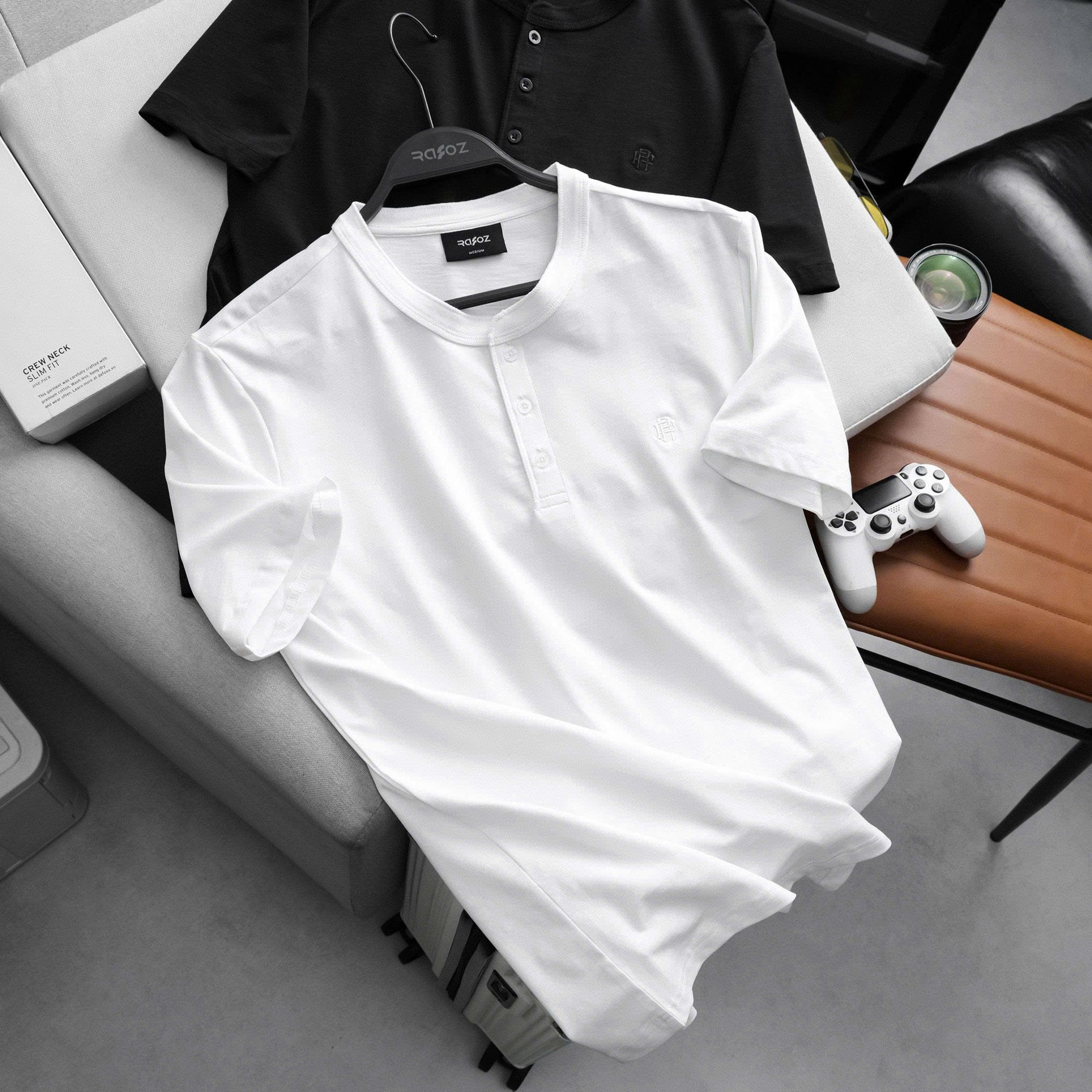  Áo thun henley RAFOZ Basic - 067 