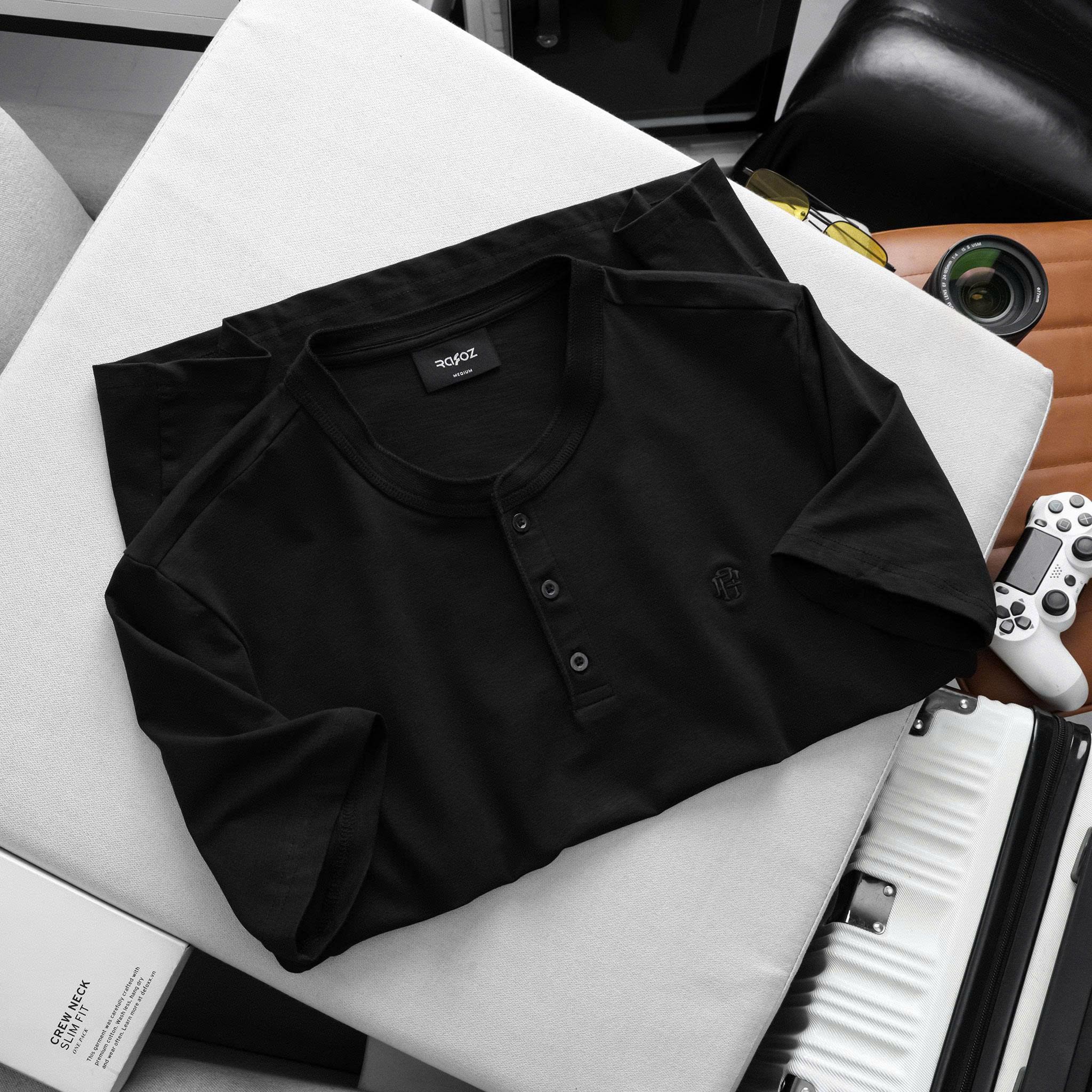  Áo thun henley RAFOZ Basic - 067 